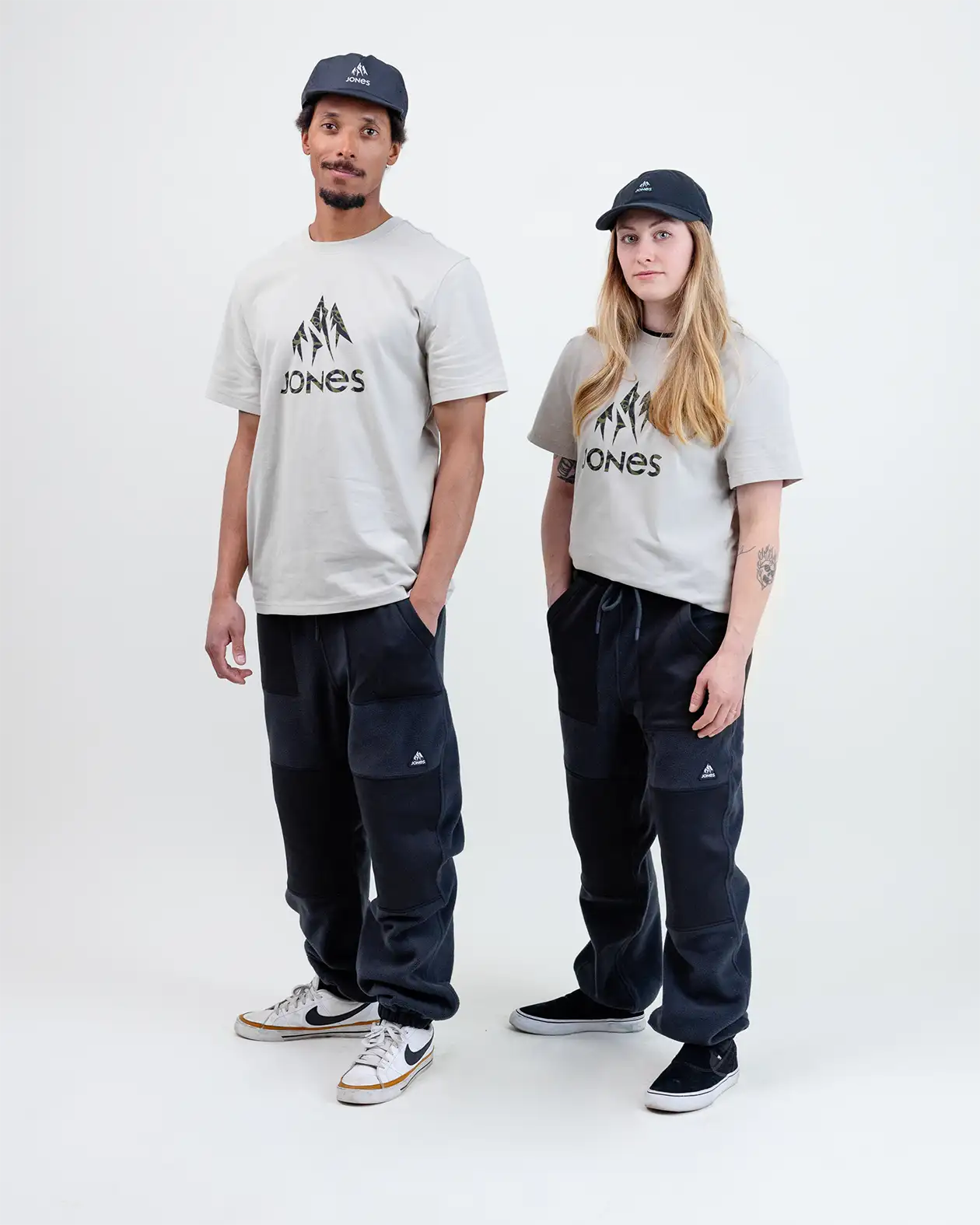 Jones Truckee Organic Cotton Tee t-skjorte Smoke Gray unisex