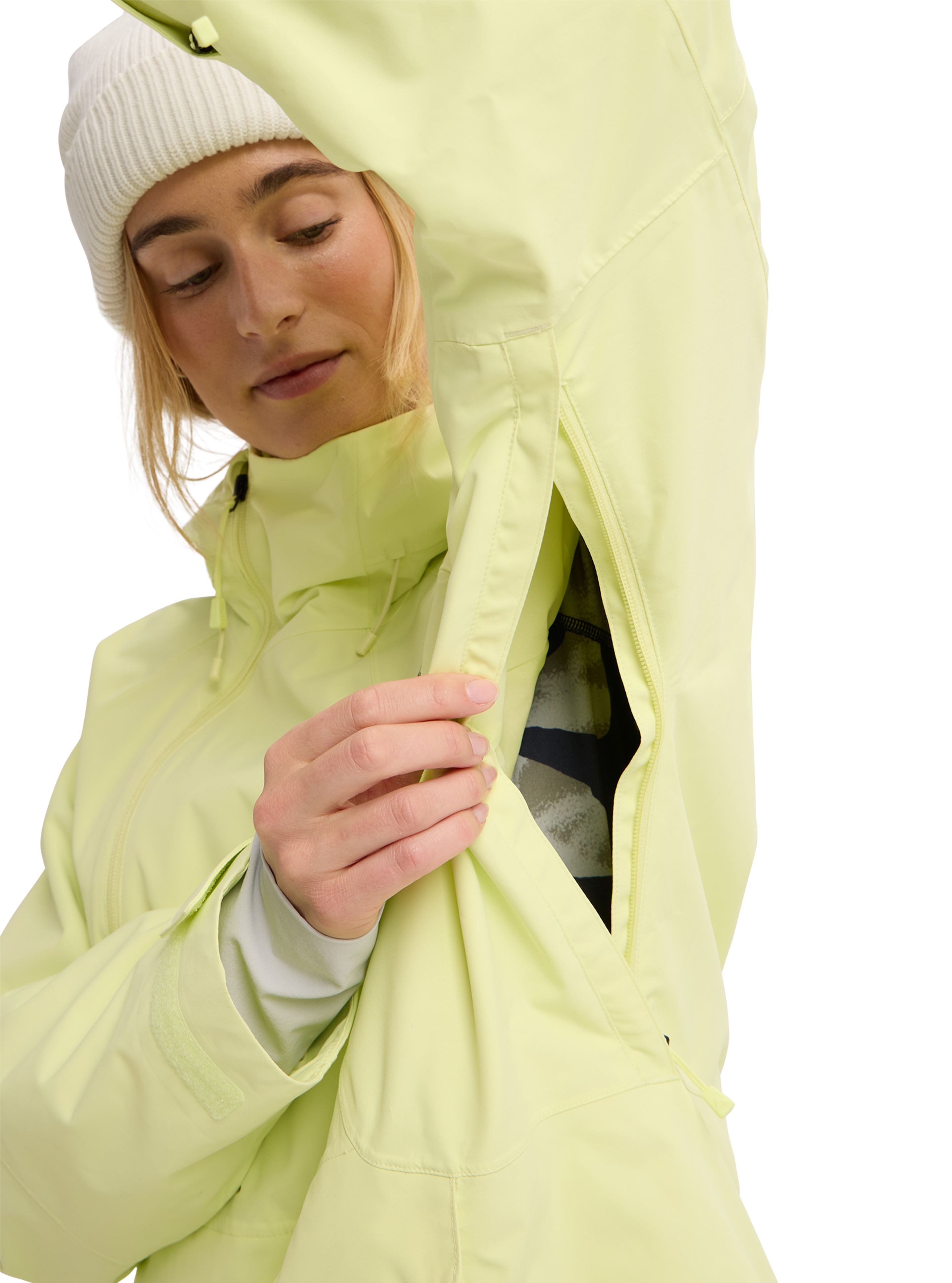 Burton Reserve 2L Relaxed Anorak skalljakke dame gul