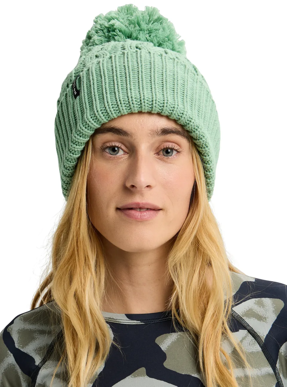 Burton Zippy lue fleecefôret dame grønn OS ull