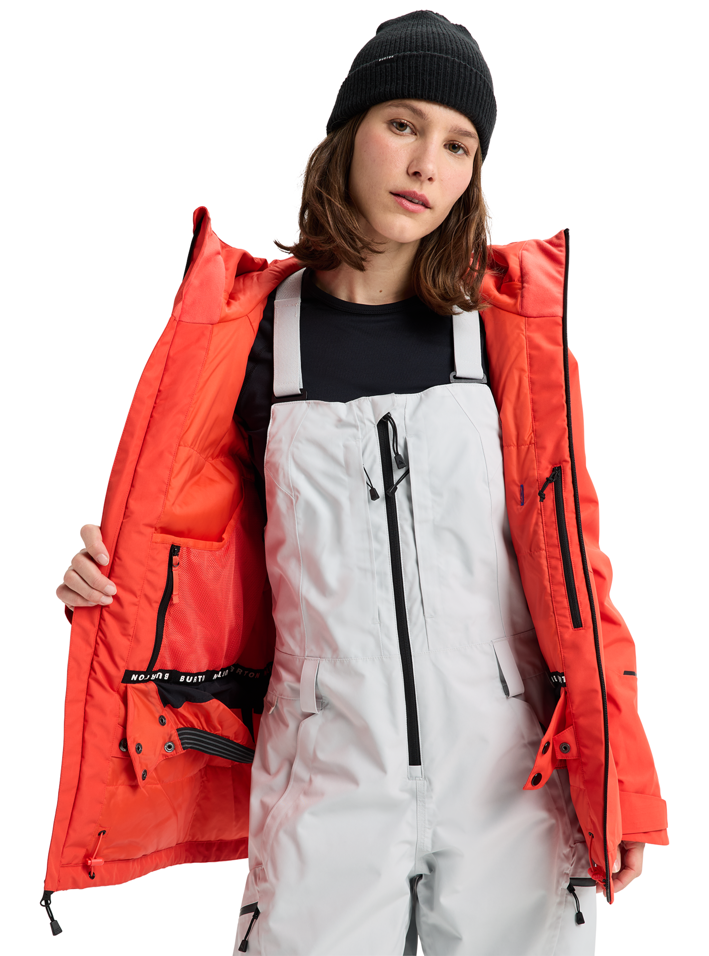 Burton Reserve GORE-TEX 2L snowboardjakke Gray Cloud isolert