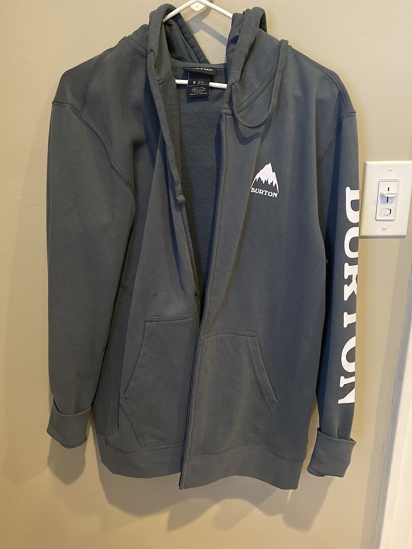 Burton Elite Full-Zip Hoodie hettegenser Dried Moss økologisk bomull