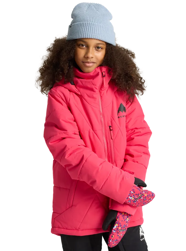 Burton Spindal 2L barnejakke Azalea Pink isolert