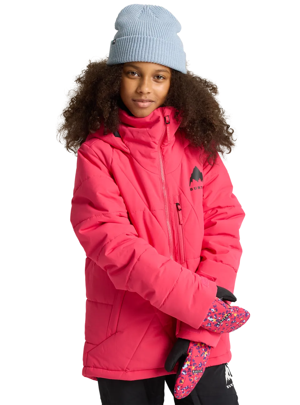 Burton Spindal 2L barnejakke Azalea Pink isolert