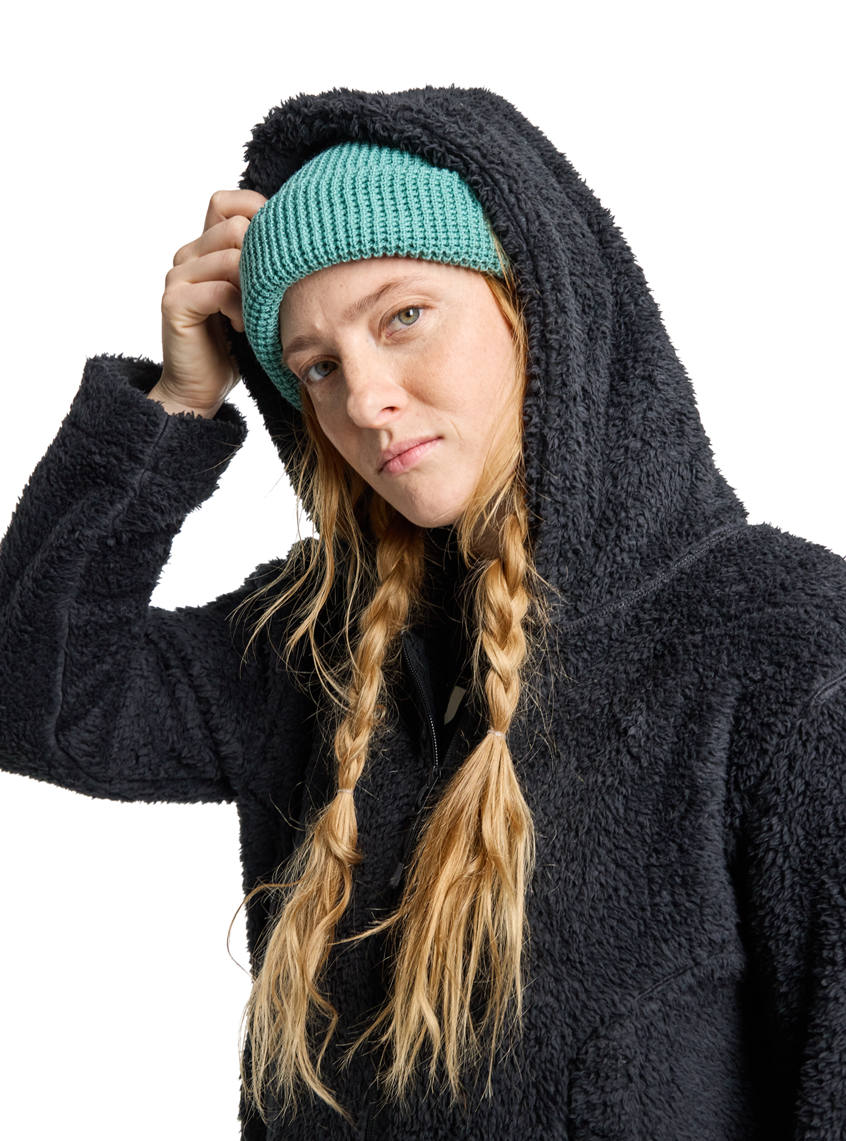 Burton Minxy Hi-Loft Full-Zip fleecejakke true black varm