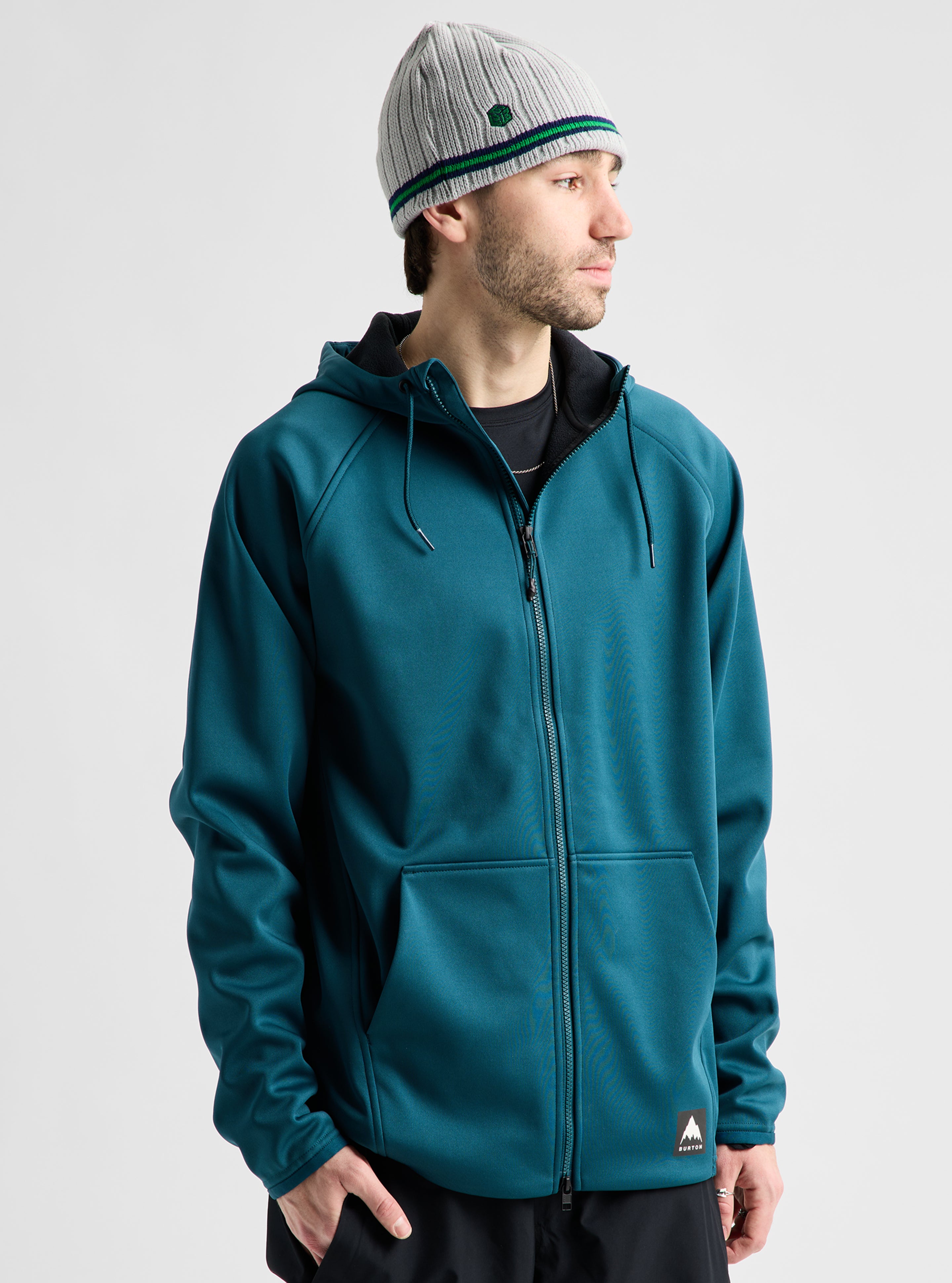 Burton Crown Weatherproof fullzip fleece herre svart