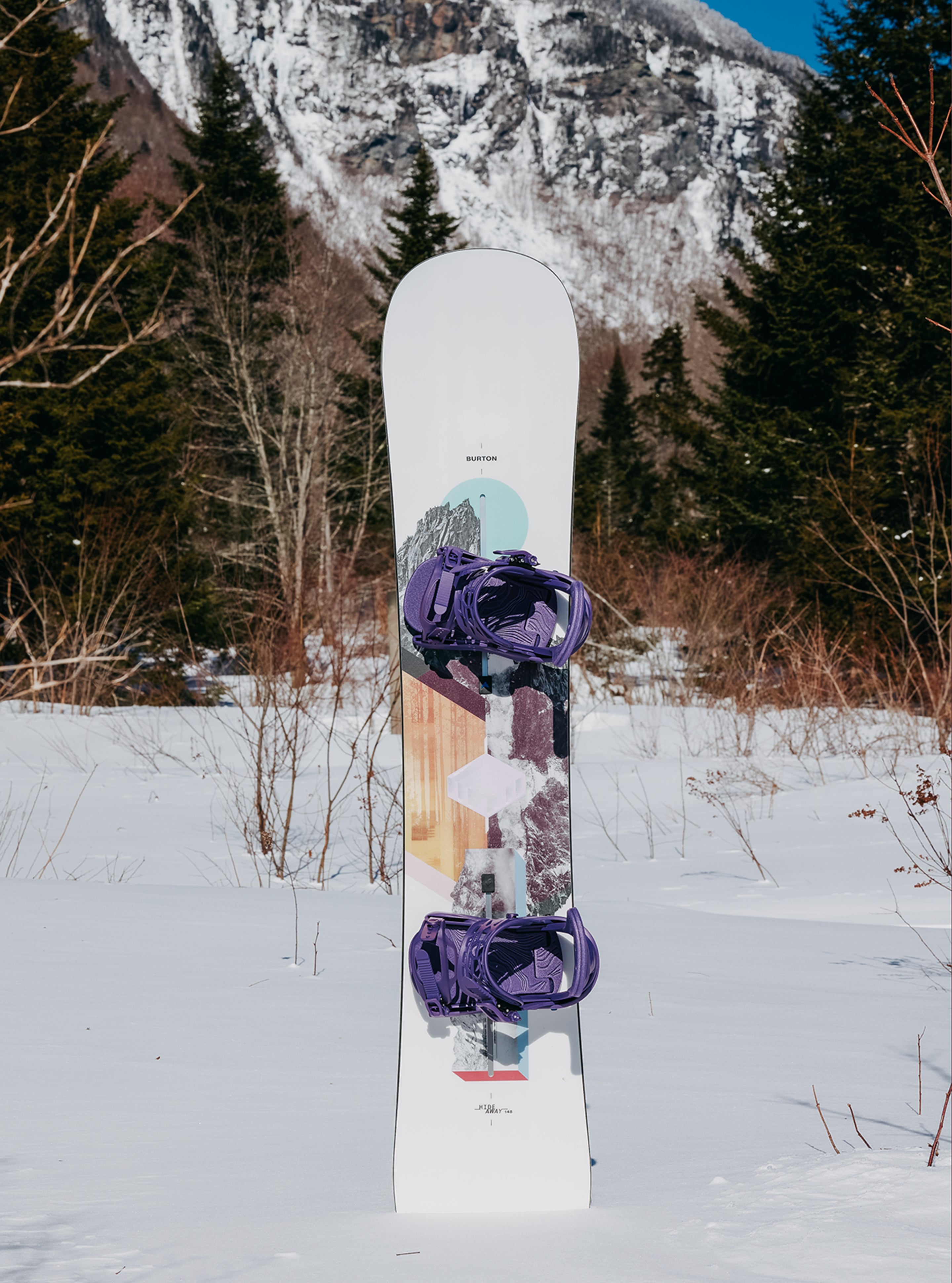 Burton Hideaway Flat Top snowboard dame graphic leken