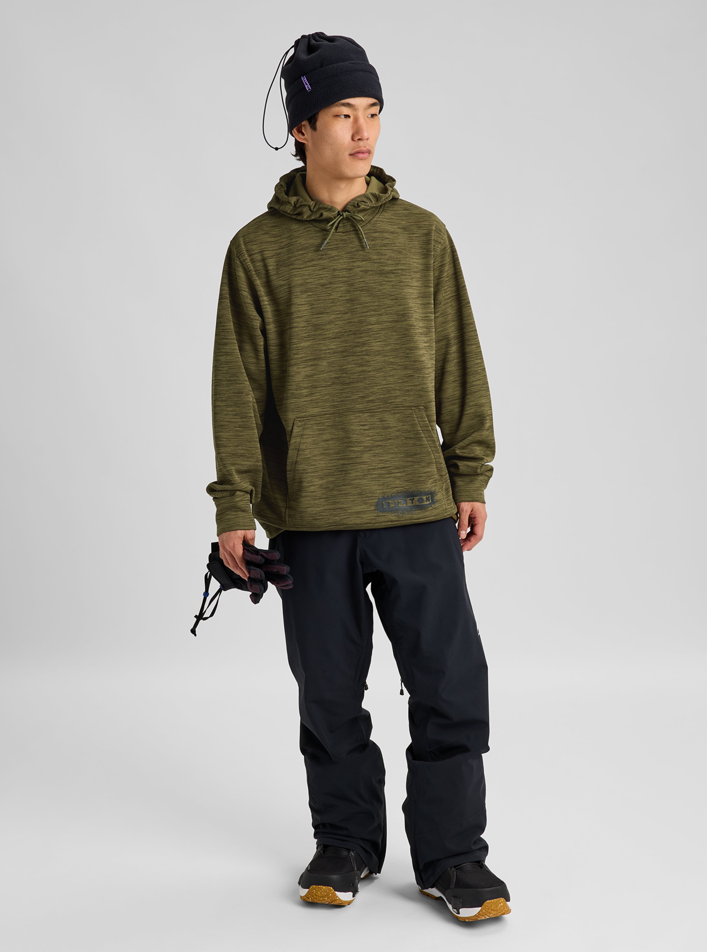 Burton Oak hettegenser herre Seersucker Camo fleece