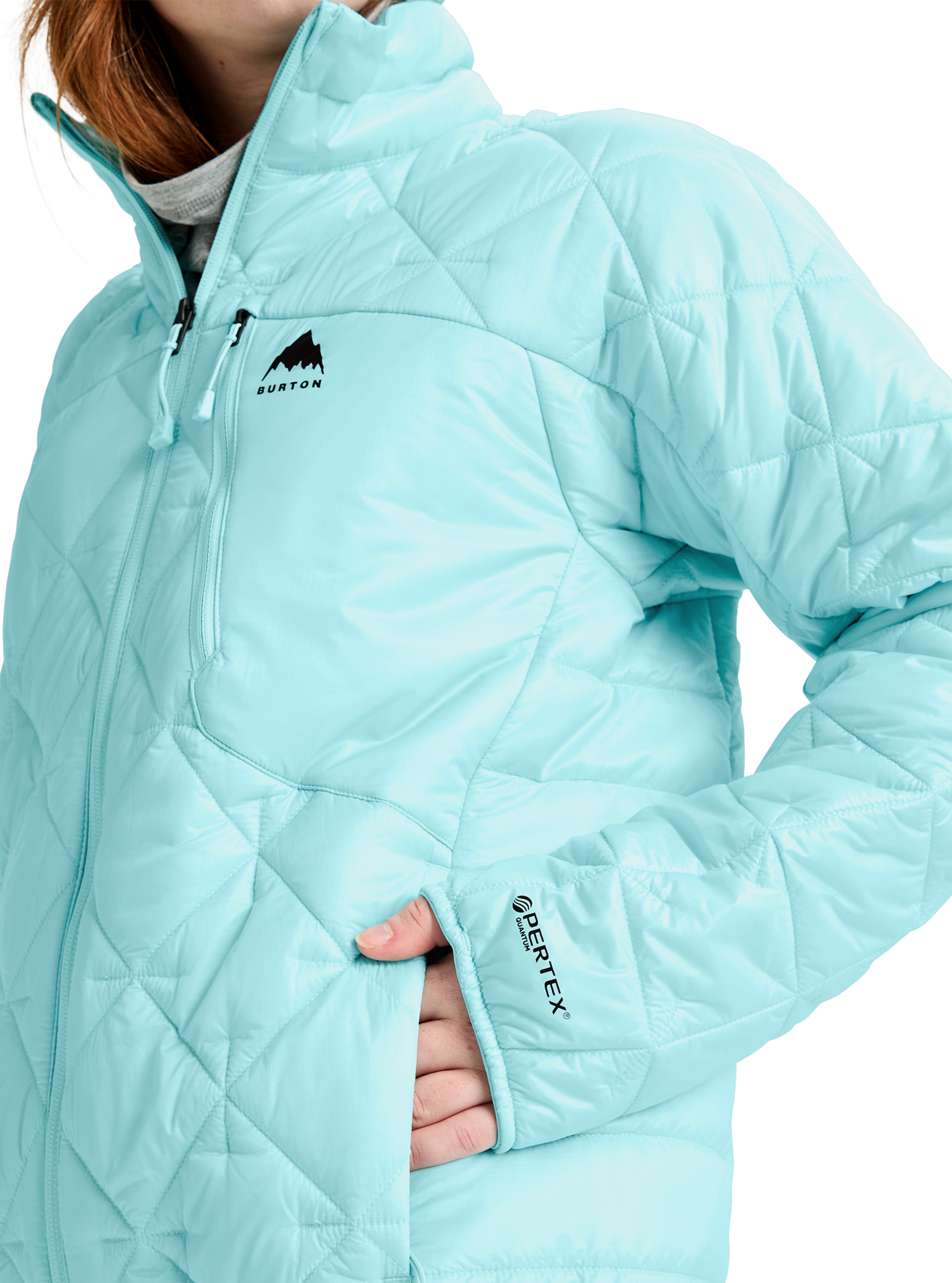 Burton Reserve syntet boblejakke dame lys teal