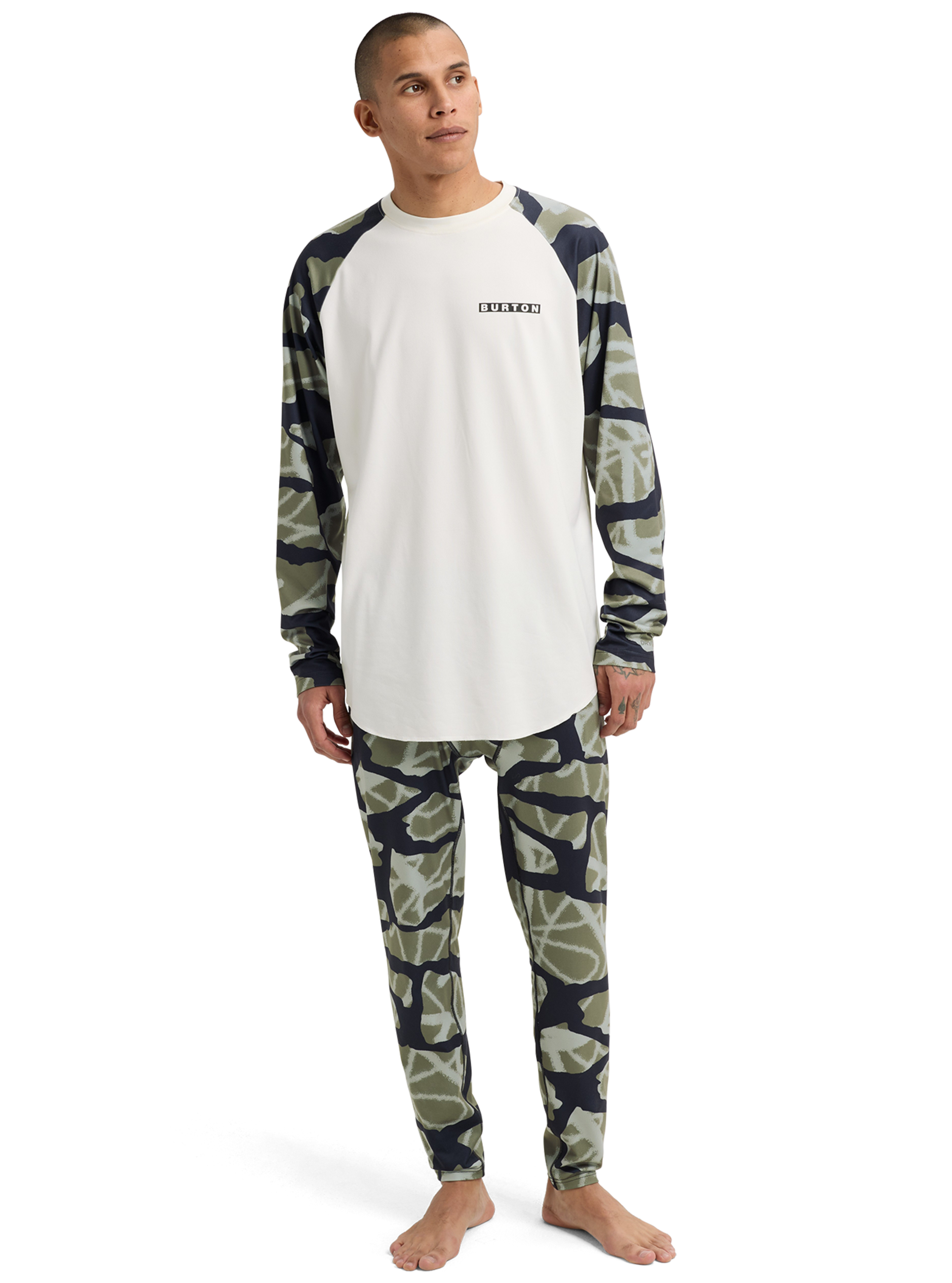 Burton Roadie Base Layer Tech T-skjorte Stout White