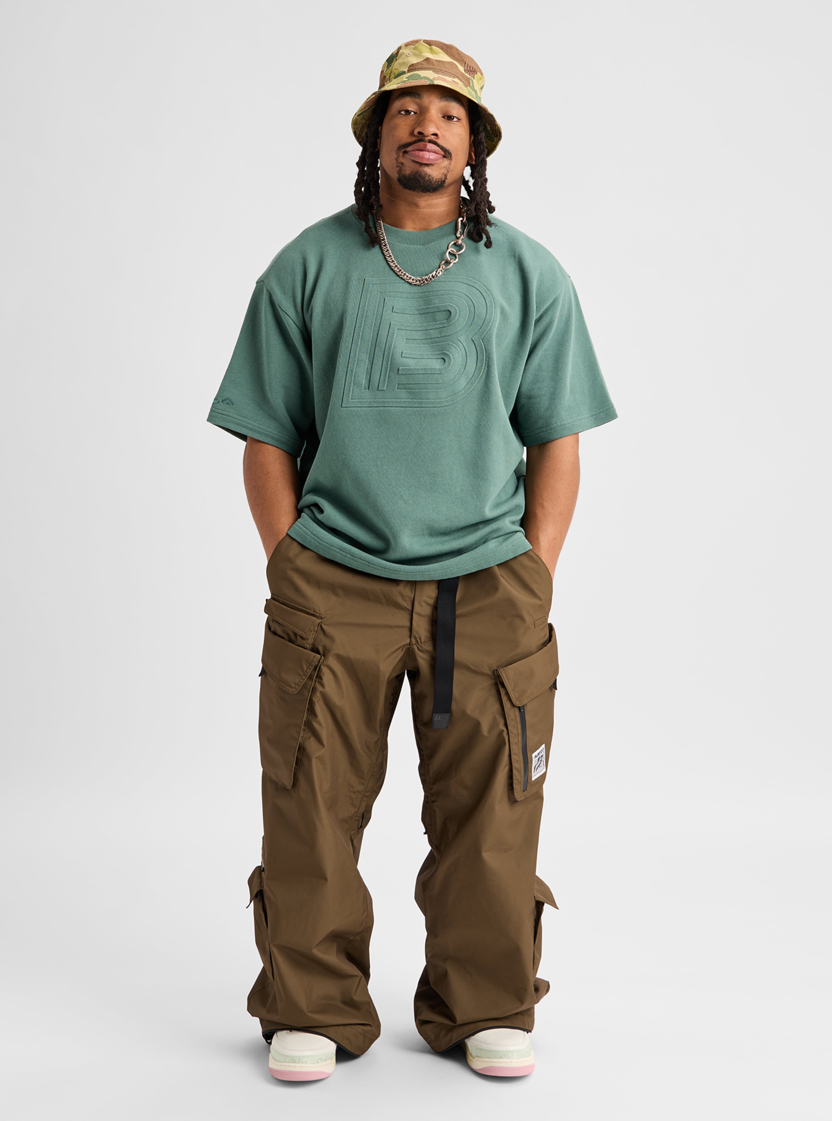 Burton Baggy B T-skjorte Lunar Sand økologisk bomull