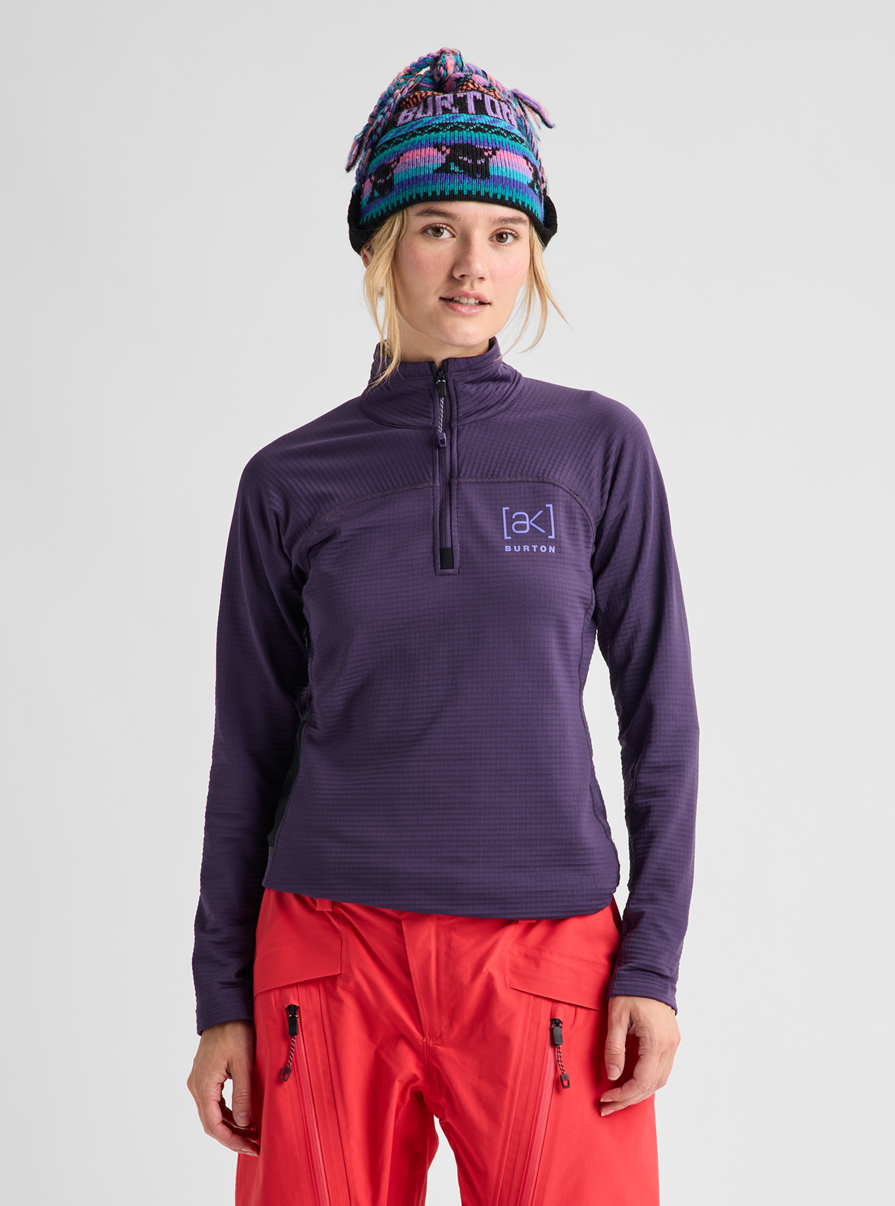 Burton [ak] Helium Grid fleece dame True Black