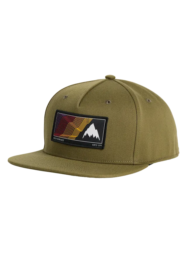 Burton Elmore caps flat brim True Black