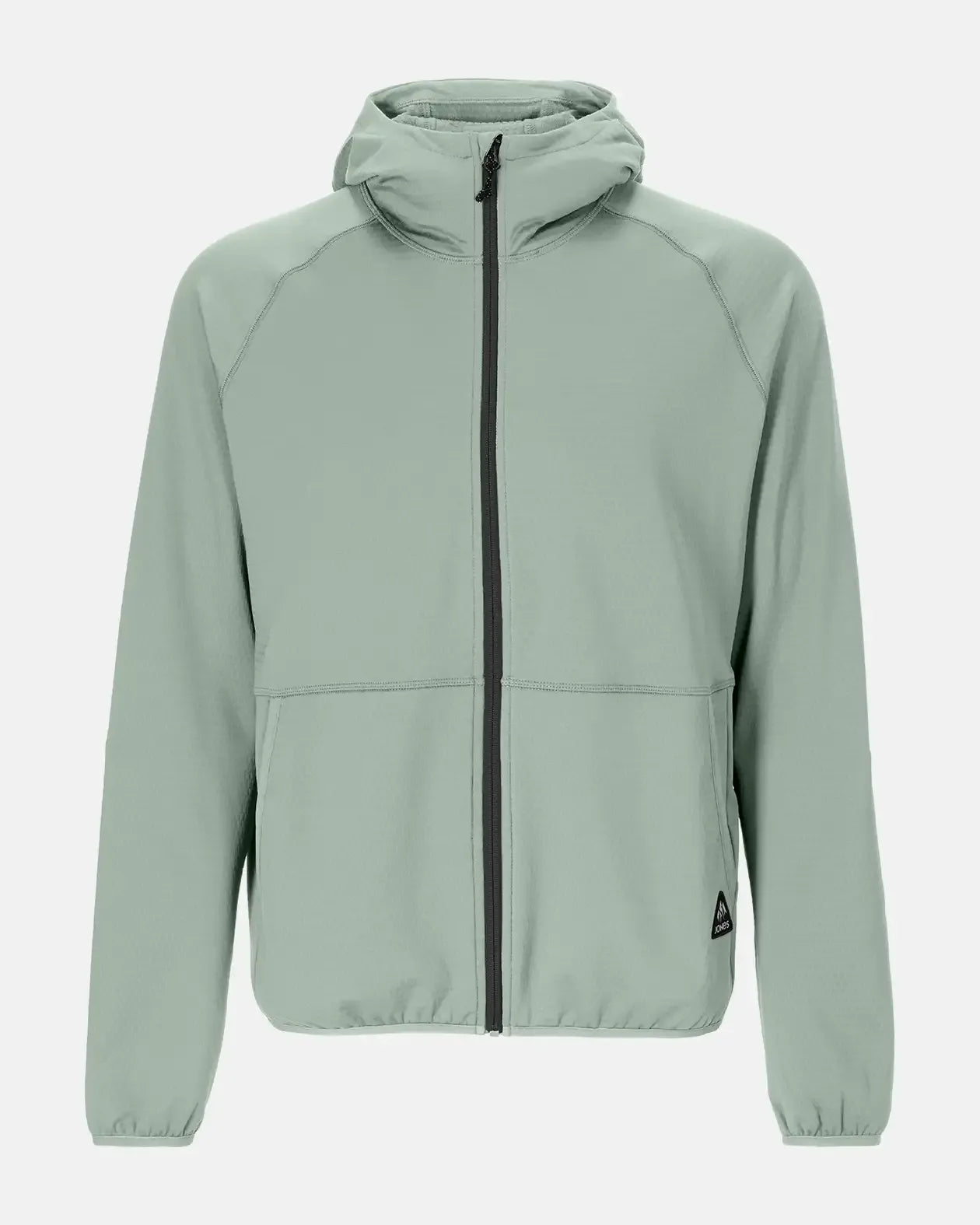 Jones Flagship Grid Fleece Hooded Jacket fleecejakke glacier gray resirkulert