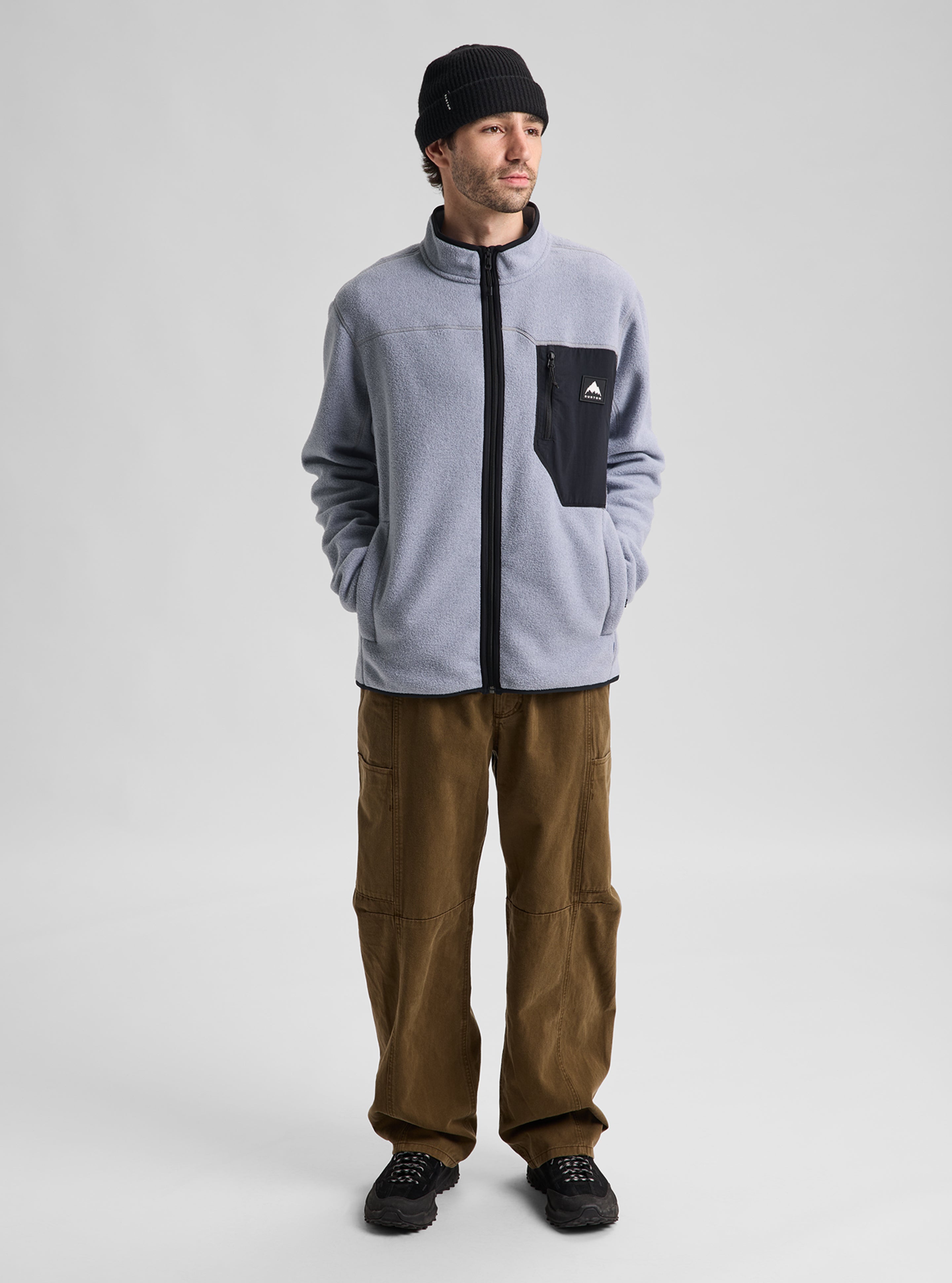 Burton Cinder fleecejakke herre True Black