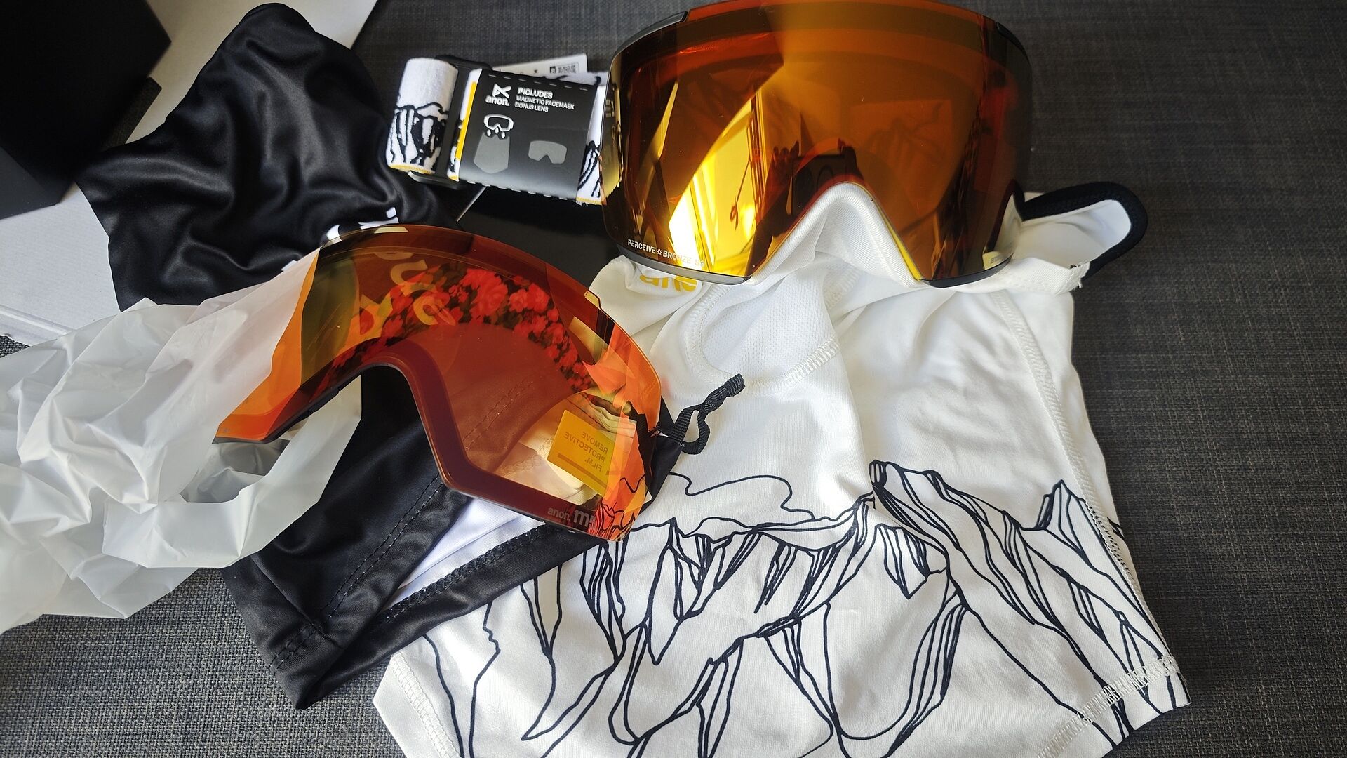 Anon M5 skibriller Soft Sage bonuslinse kontrast
