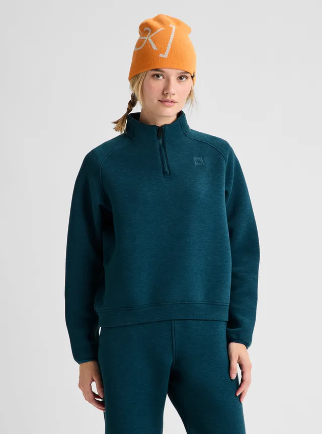 Burton SpaceCloud 1/4 Zip genser dame svart myk