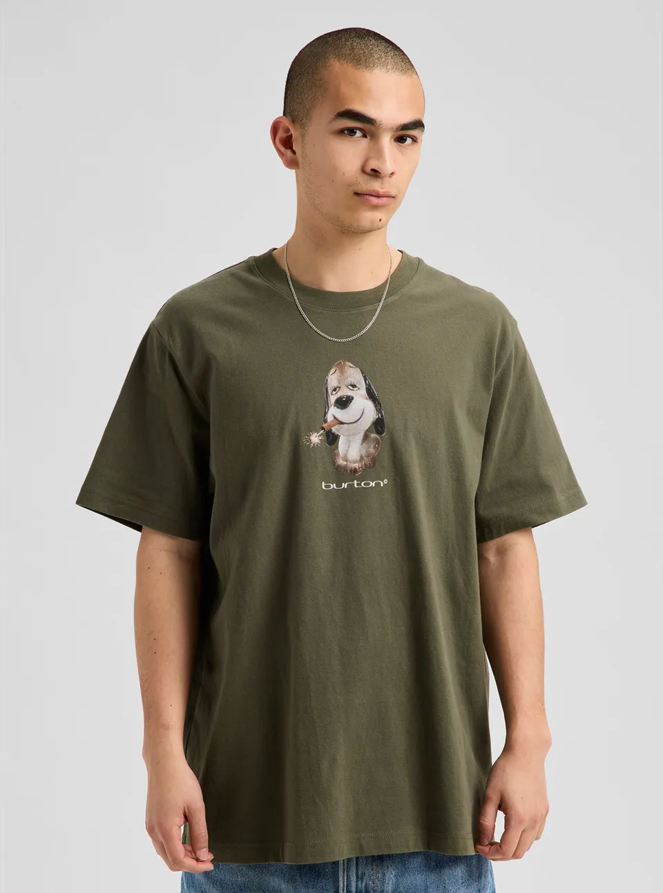 Burton Short Fuse t-skjorte Khaki Green kortermet