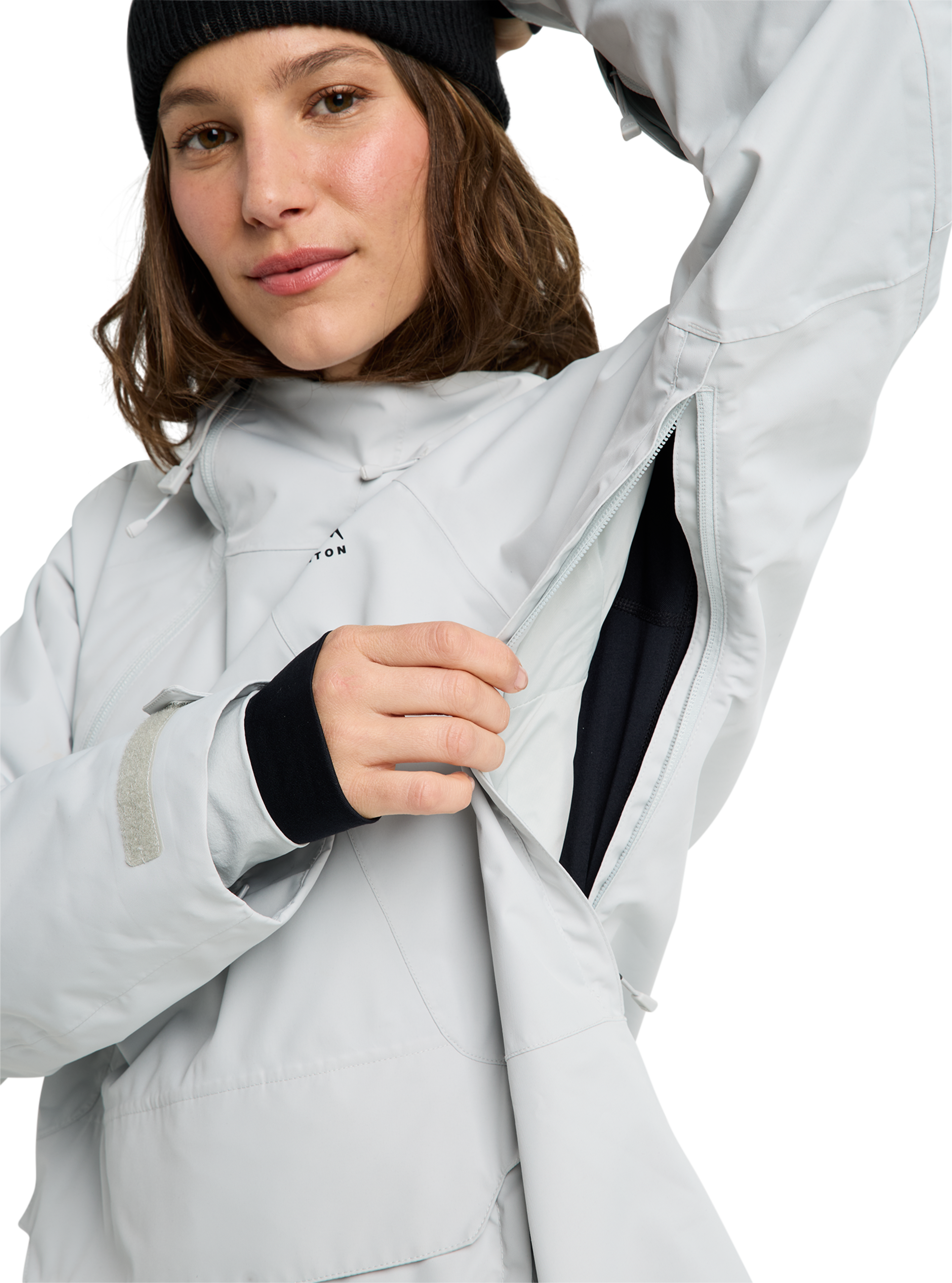 Burton Reserve 2L Relaxed Anorak skalljakke dame brun