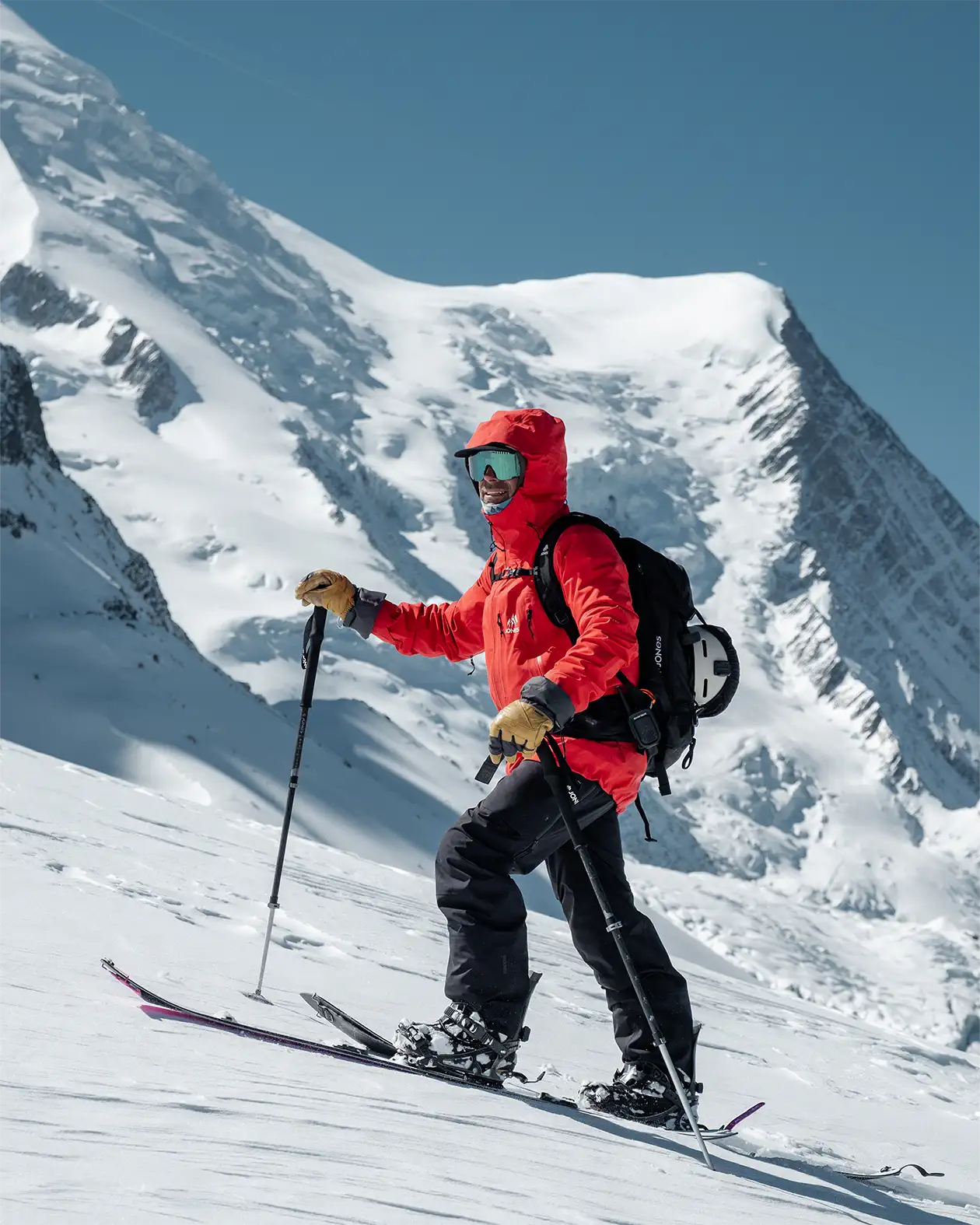 Jones Higher GORE-TEX 3L selebukse herre lava red