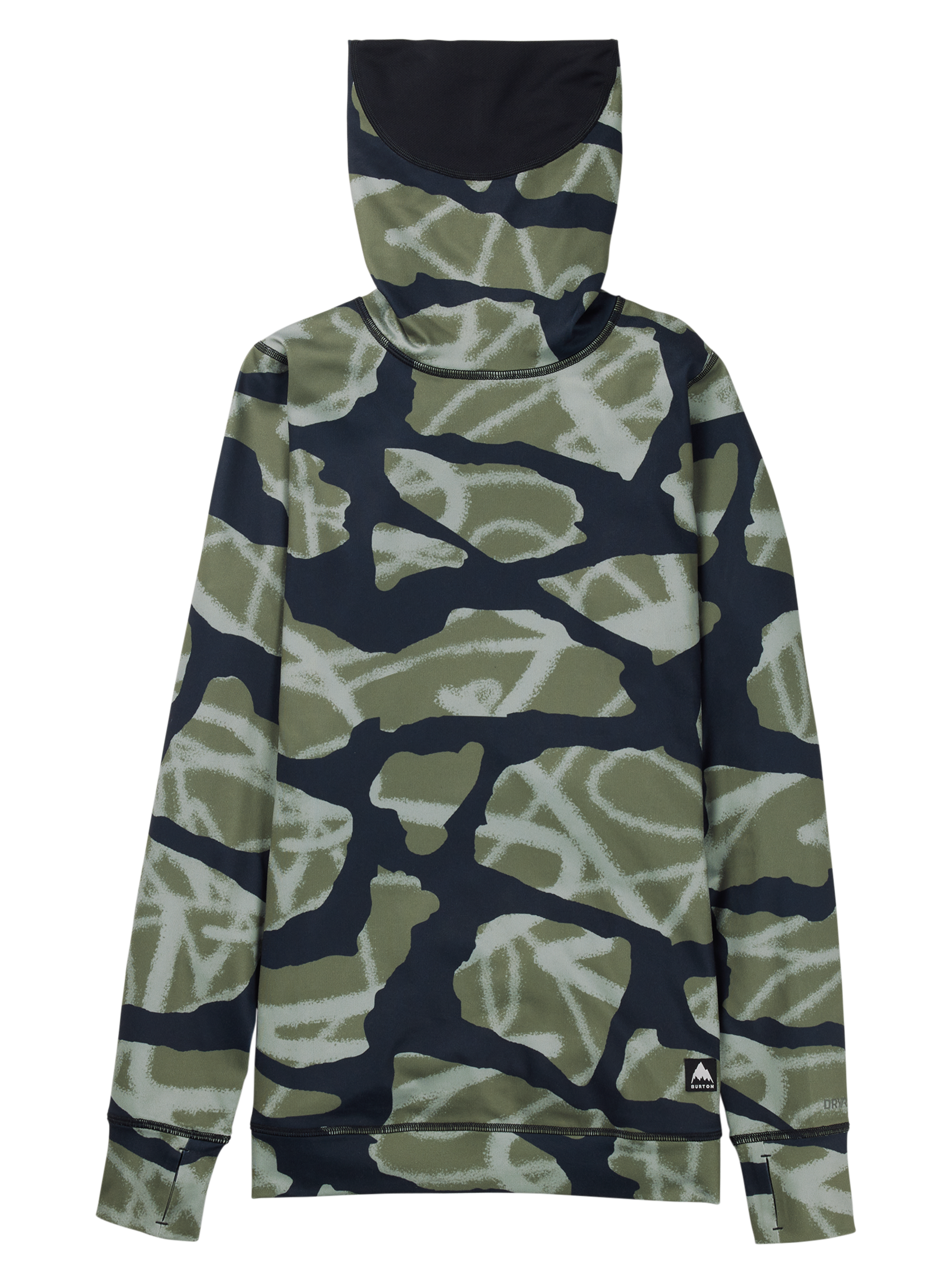 Burton Midweight ulltrøye True Black høy hals dame