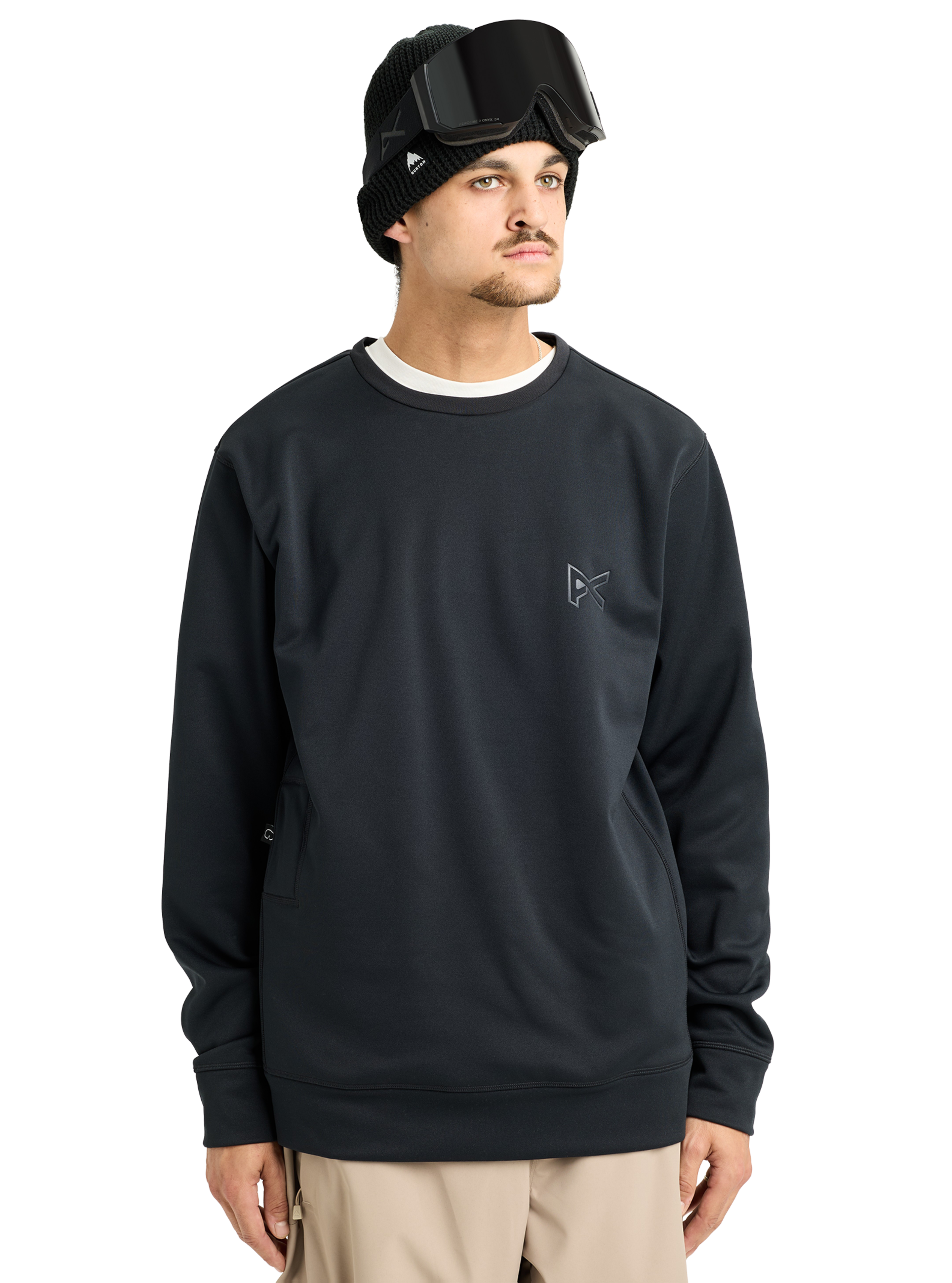 Burton Anon MFI Crewneck Pullover fleecegenser svart