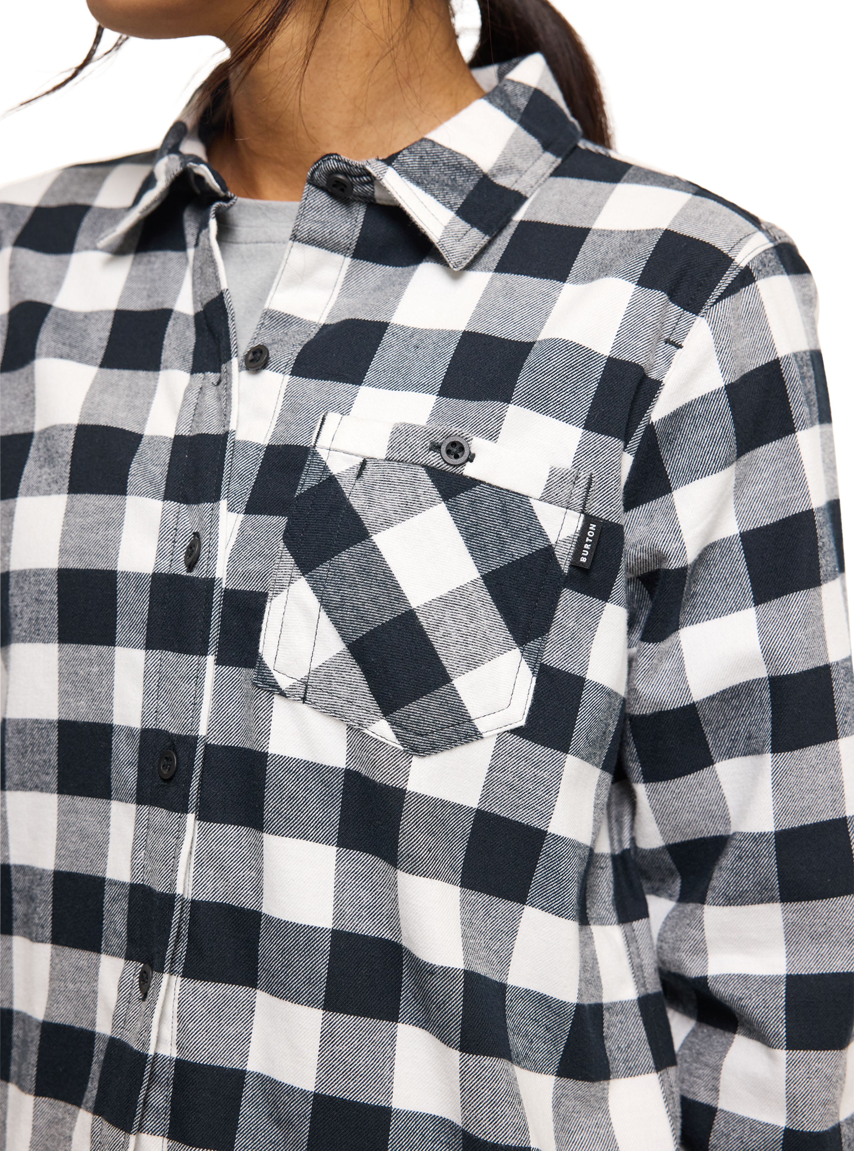 Burton Favorite flanellskjorte dame grønn M – rutete