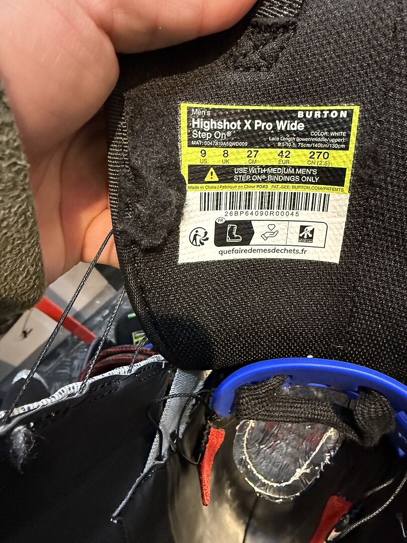 Burton Highshot X Pro Step On snowboardstøvler svart