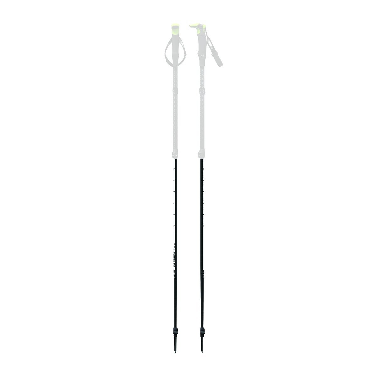 Genuine Guide Gear VIA Carbon skistavs-skaft øvre karbon