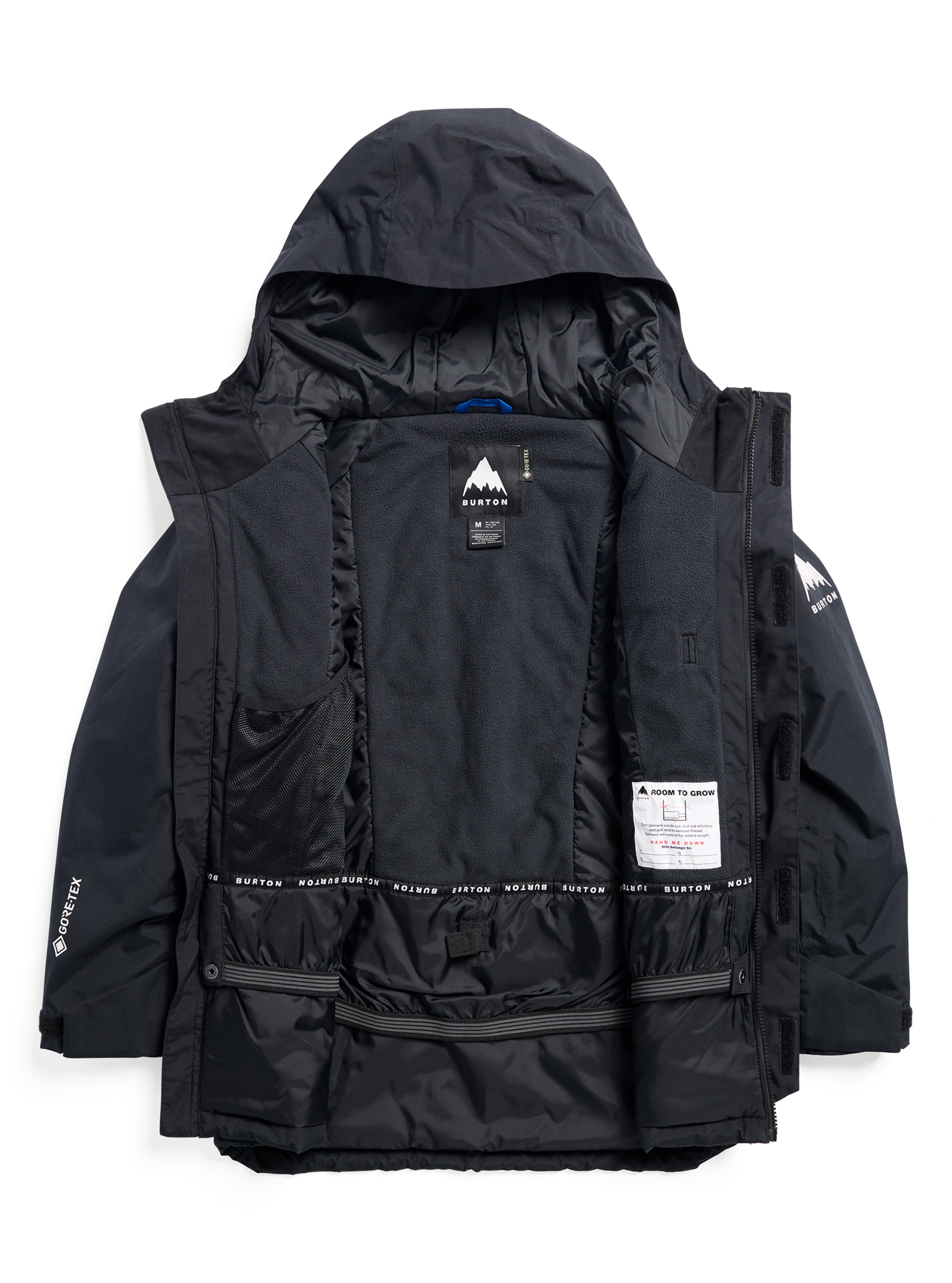 Burton Powline Gore-Tex 2L barnejakke true black XS vanntett