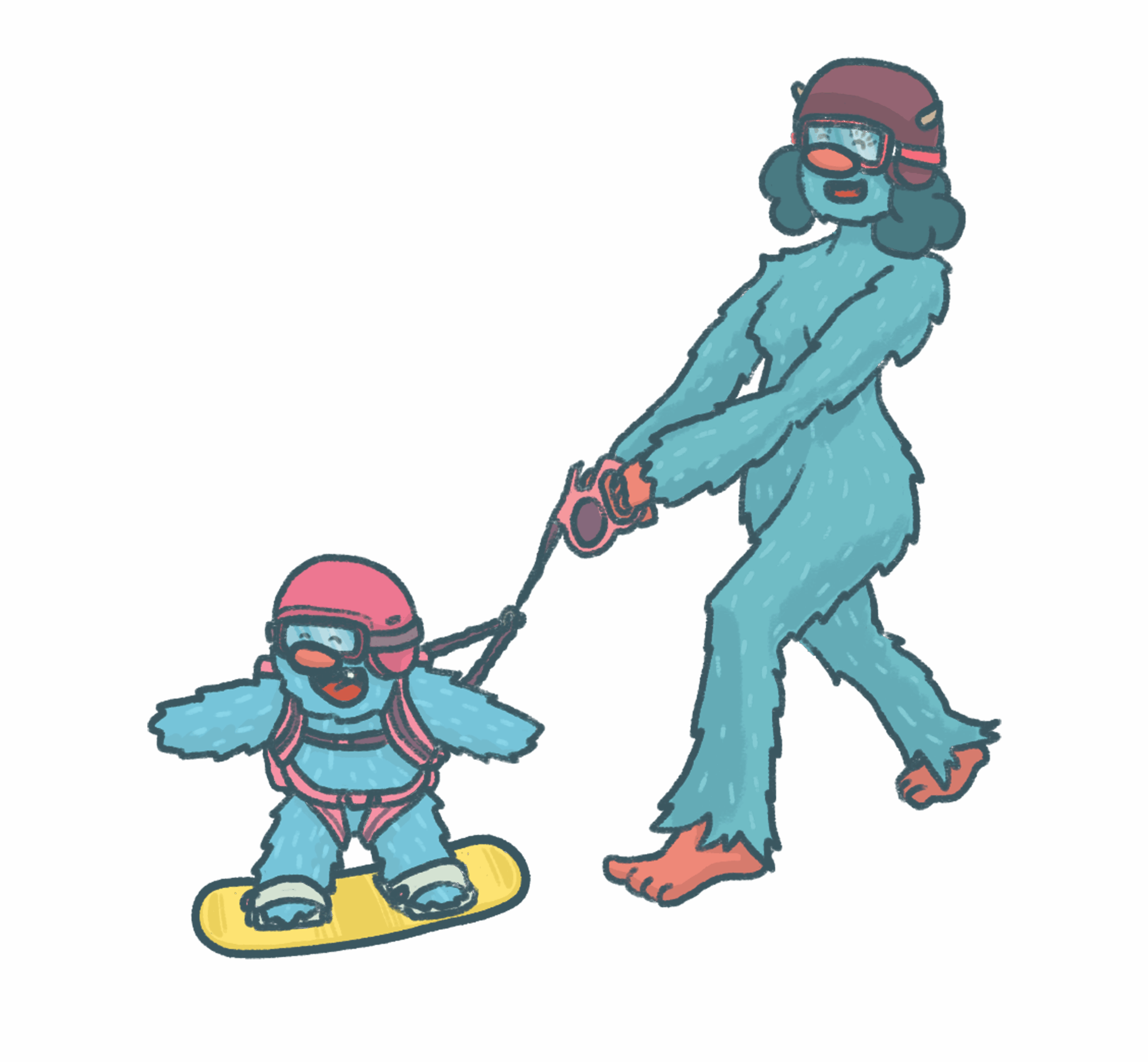 MDX One Yeti Story barnebok innbundet snowboard