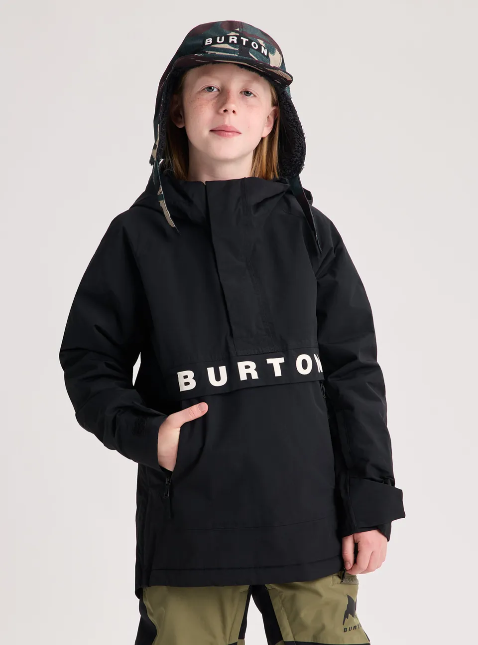 Burton Frostner 2L Anorak barnejakke True Black vanntett
