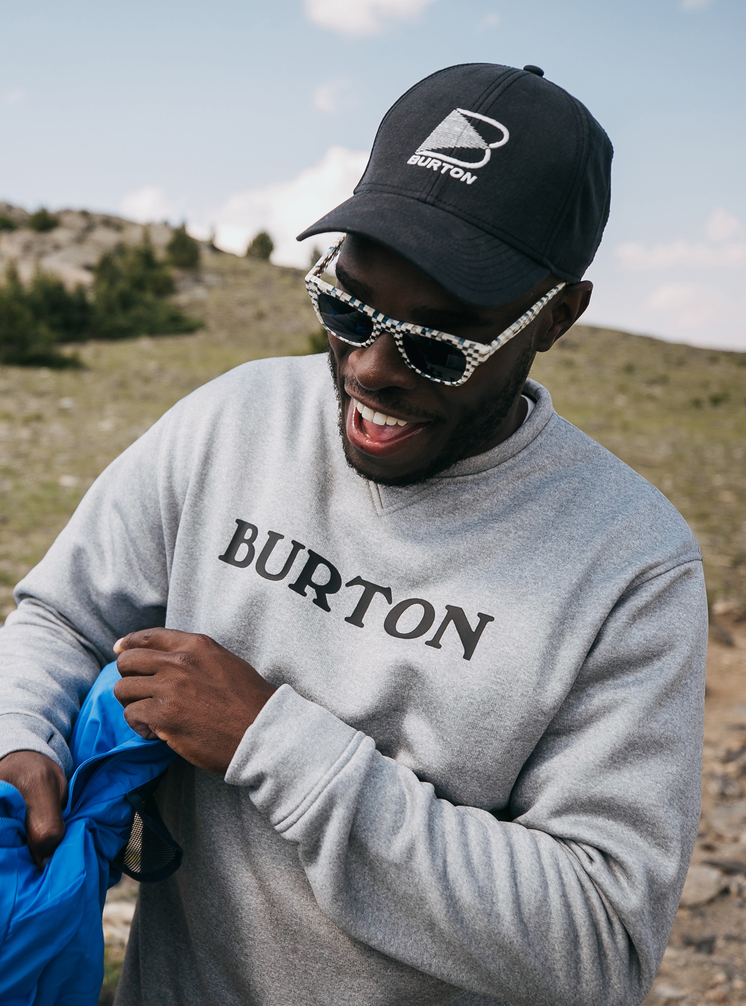 Burton Oak Pullover Crew genser true black heather fleece