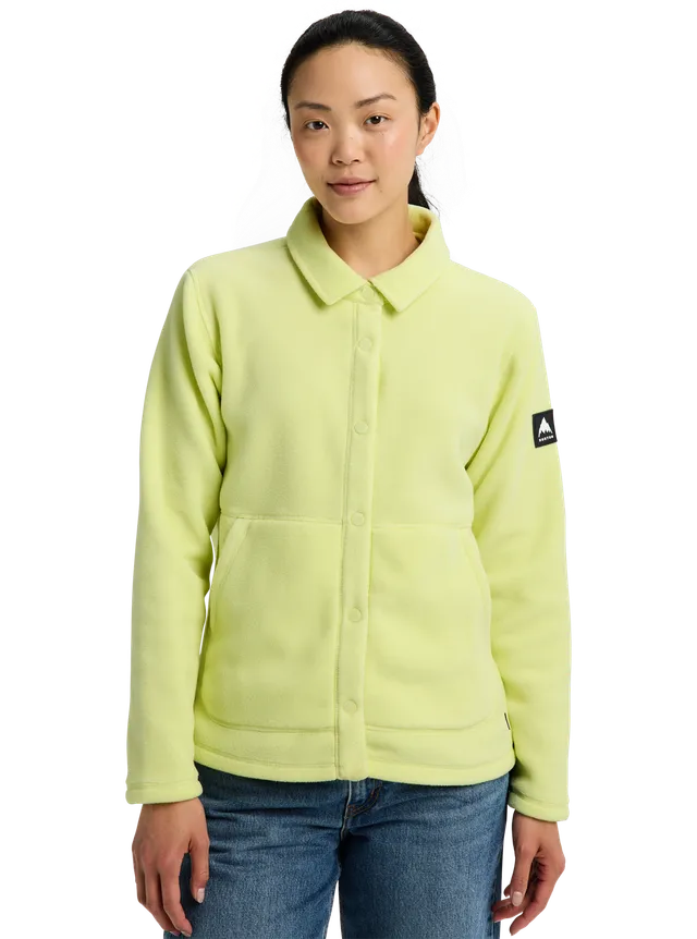 Burton Cinder Fleece snapskjorte dame graffiti camo varm