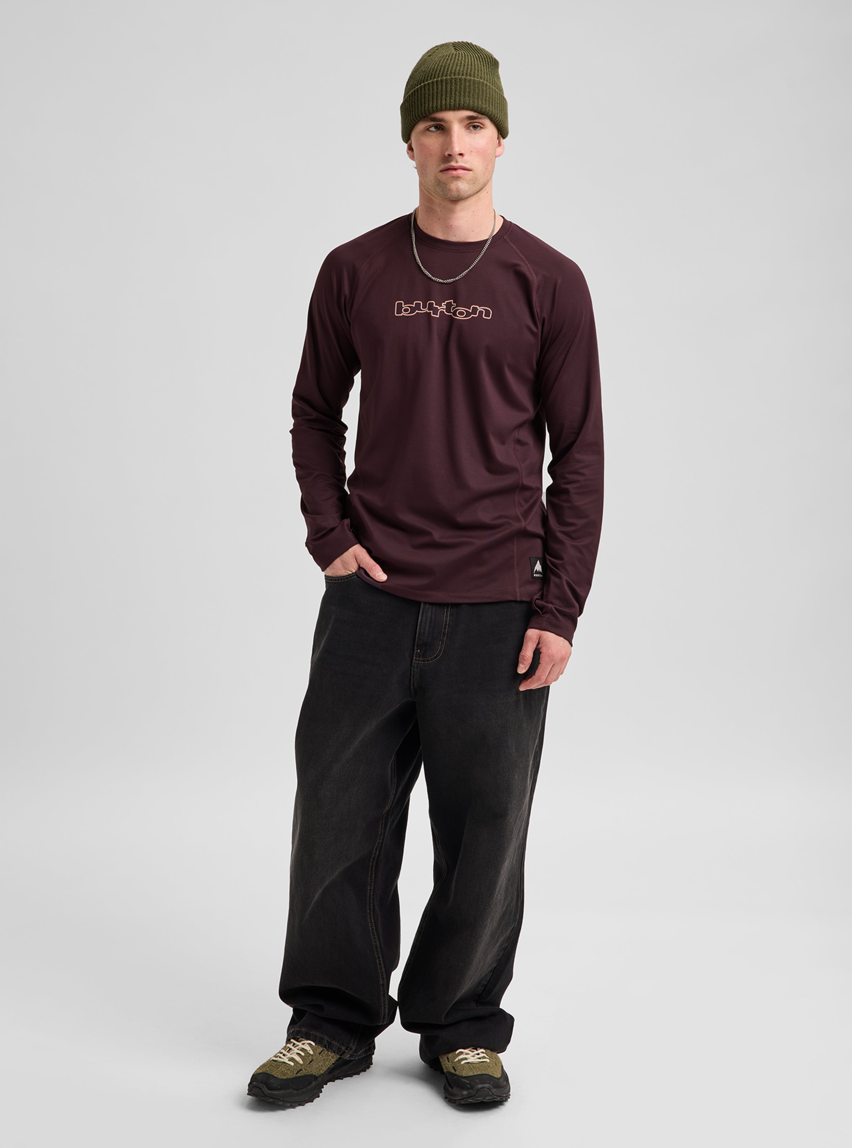 Burton Midweight understøy genser herre True Black syntetisk