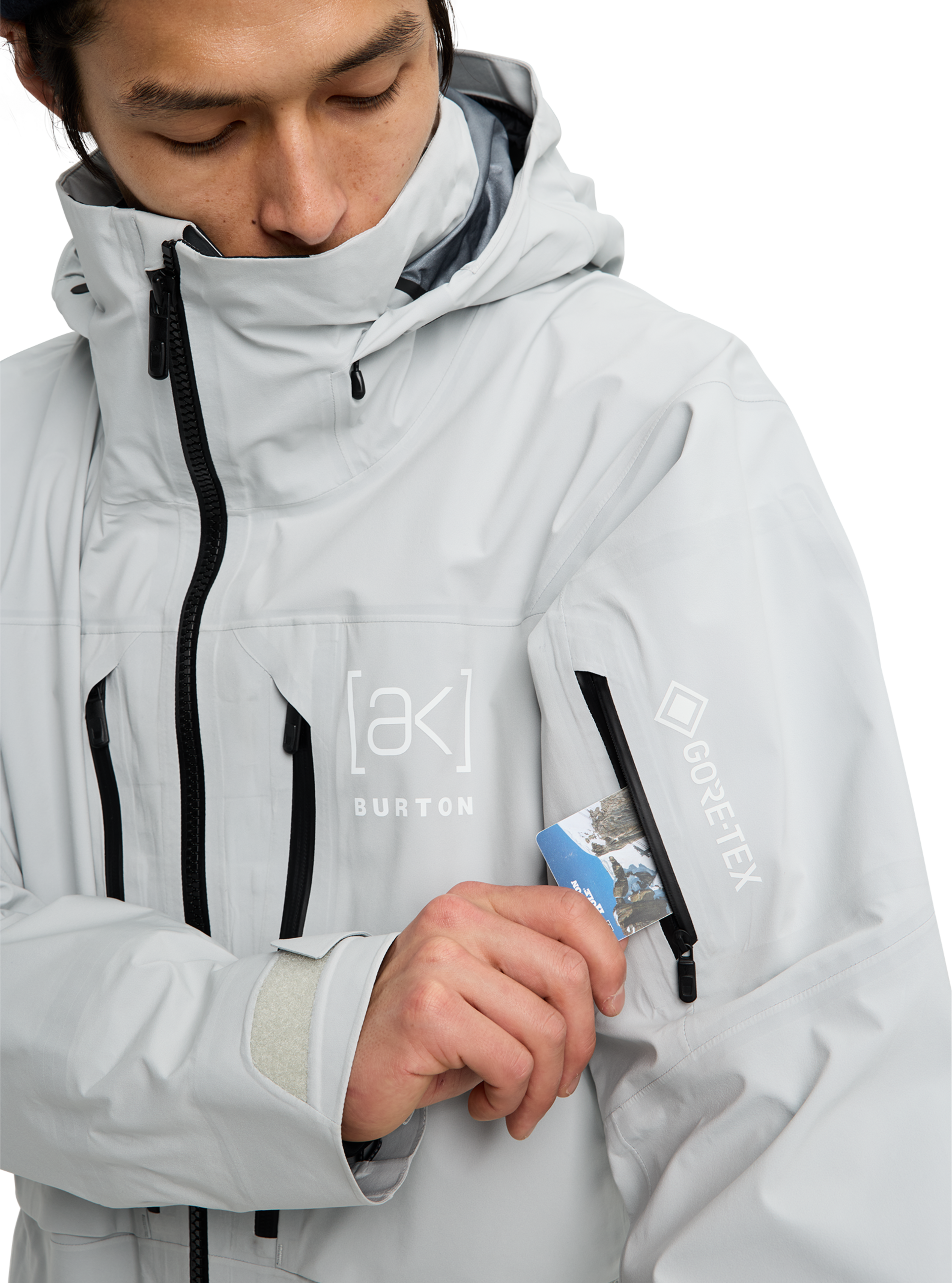 Burton [ak] Hover GORE-TEX jakke Gray Cloud lett