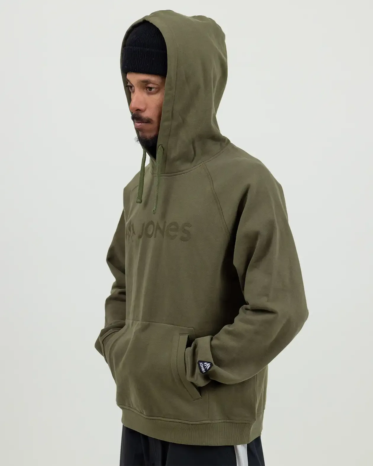 Jones Truckee Organic Cotton Hoodie mosegrønn