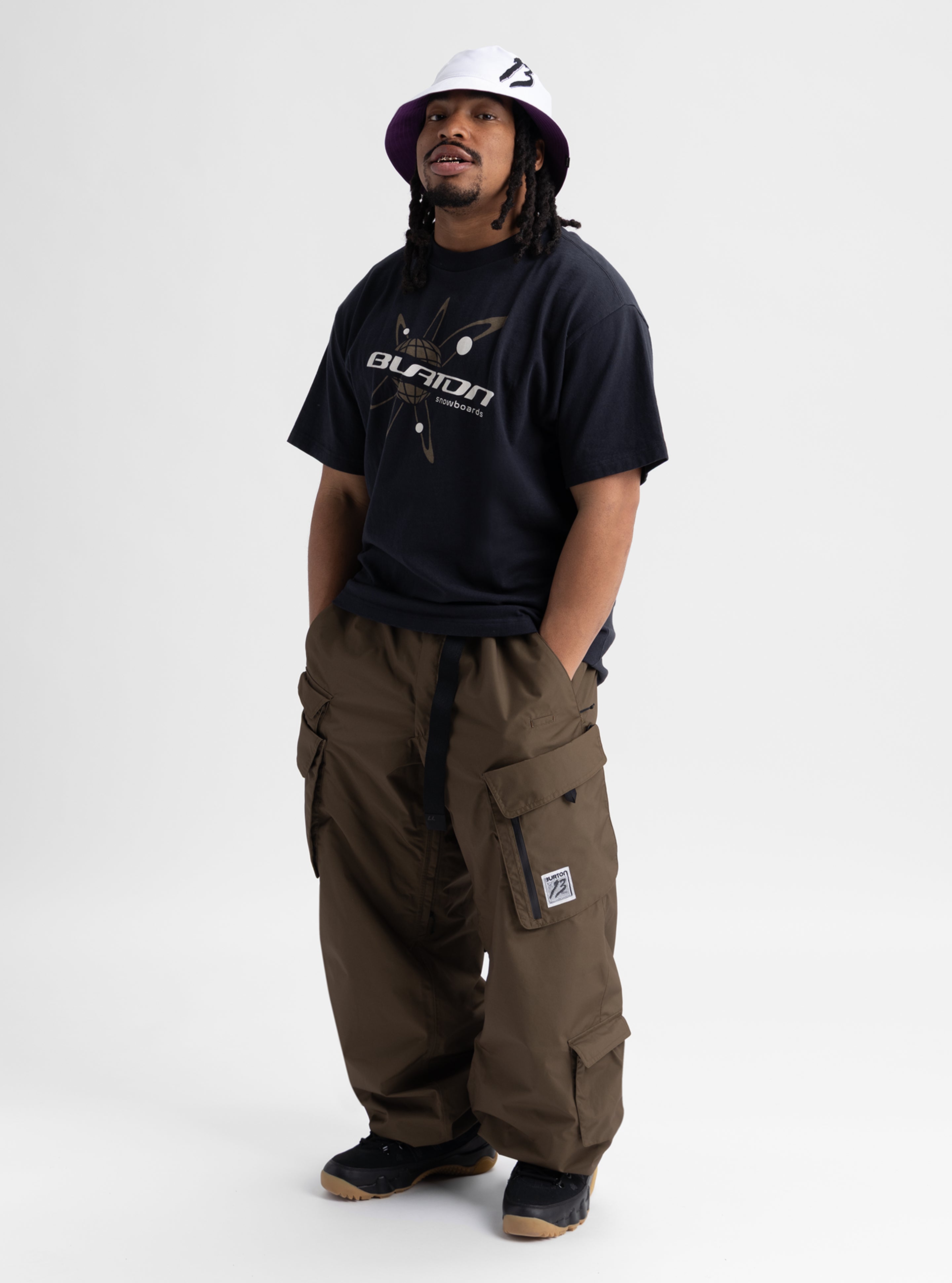 Burton Standard Tee t-skjorte herre true black økologisk