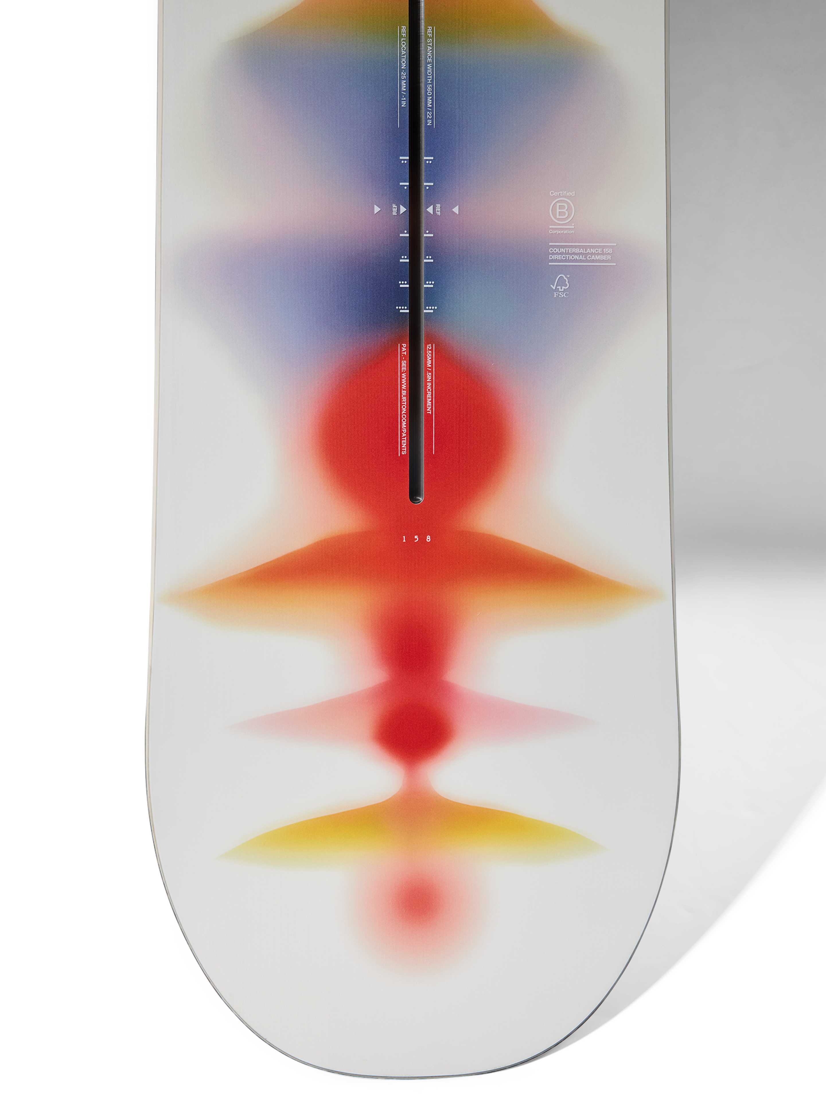 Burton Counterbalance Camber snowbrett Sun Glow directional
