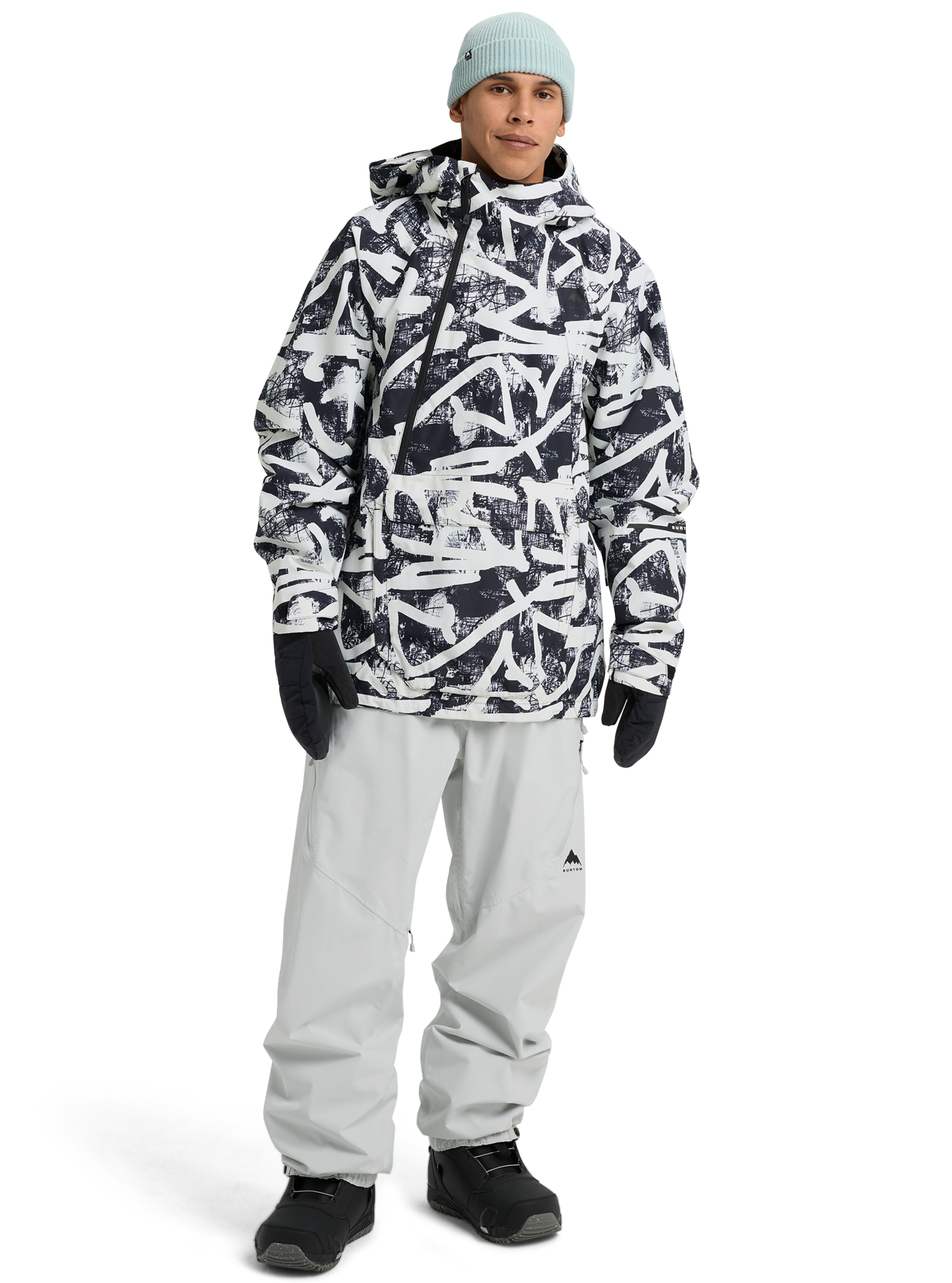 Burton Reserve 2L anorak herre Gray Cloud vanntett