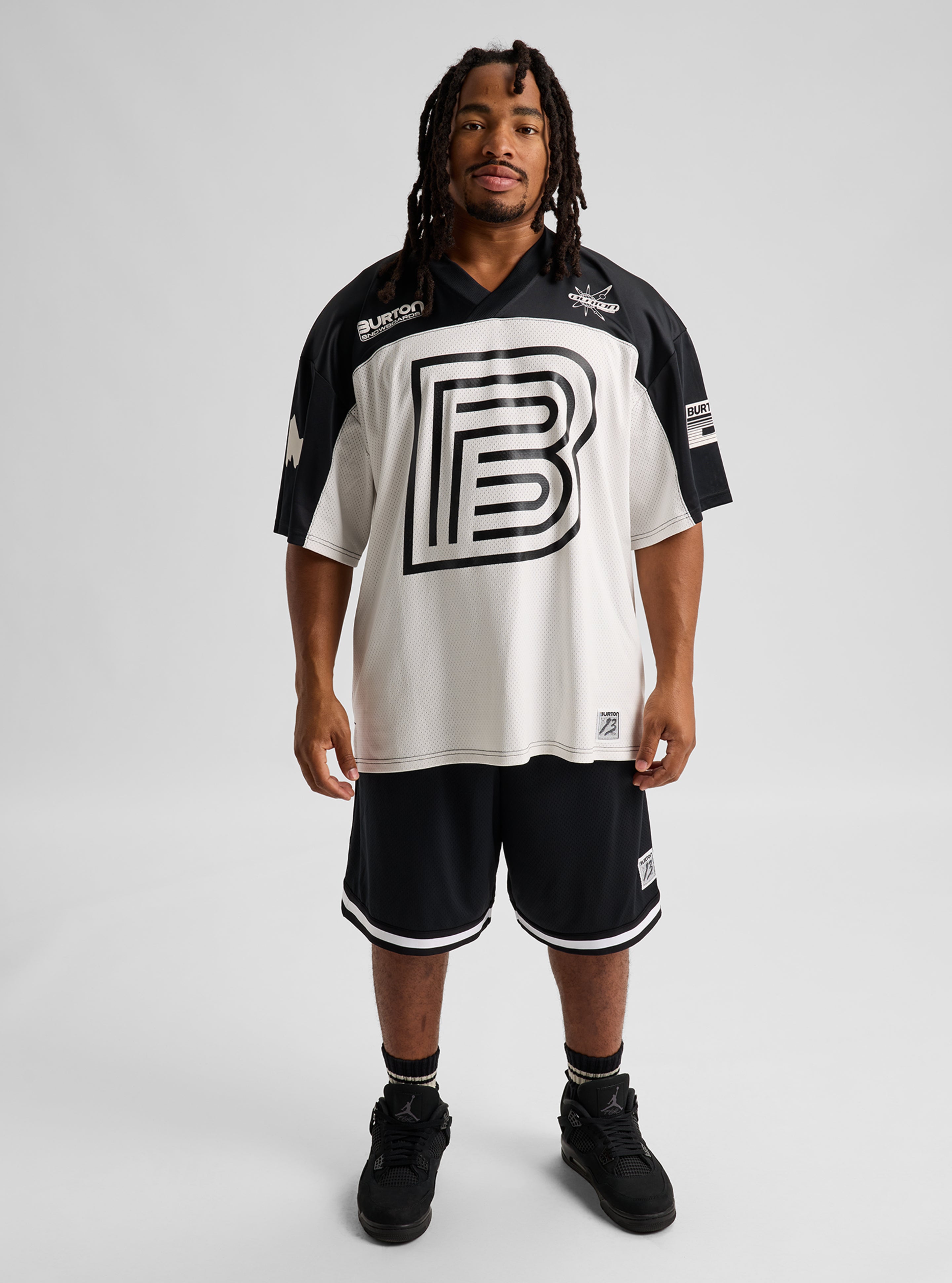 Burton Short Sleeve jersey true black planet purple teknisk