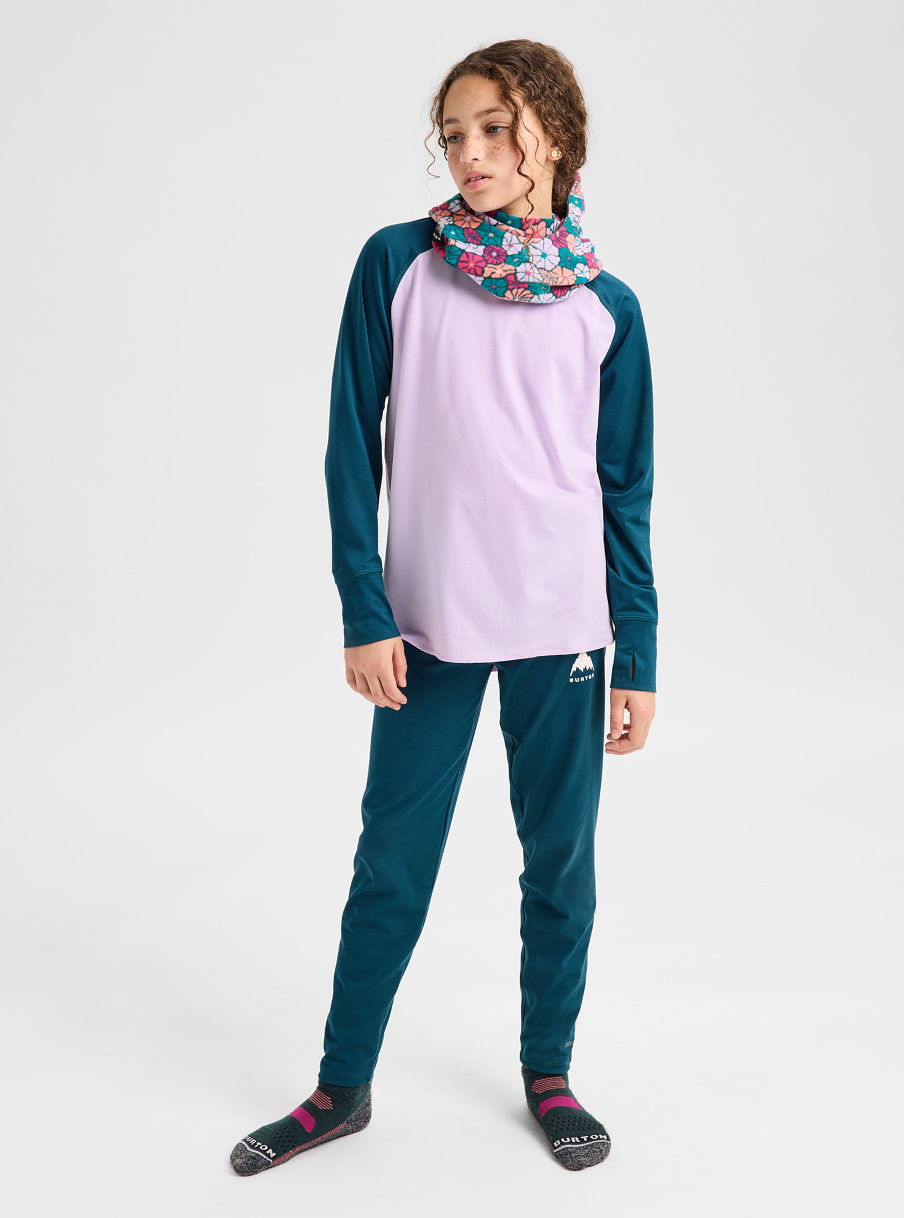 Burton Midweight Base Layer Set ullsett Atlantic Teal barn