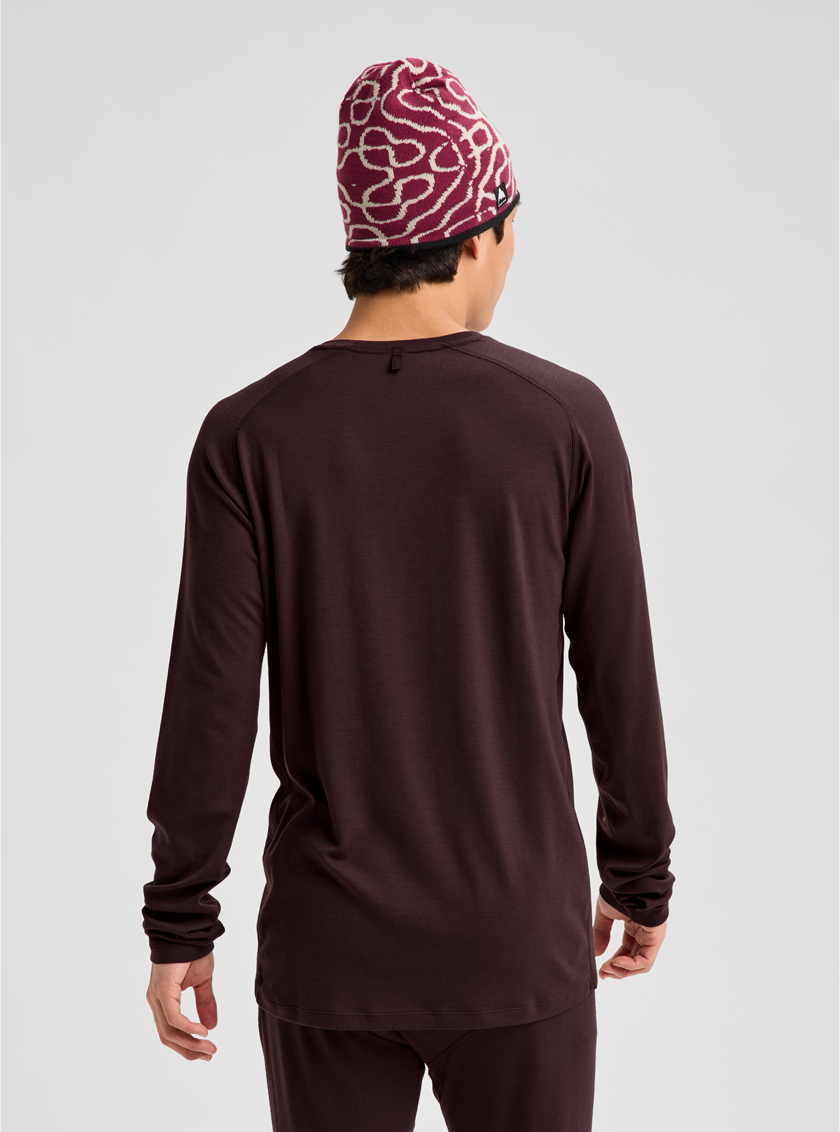 Burton Merino Blend Midweight undertrøye herre mineral blue ullblanding