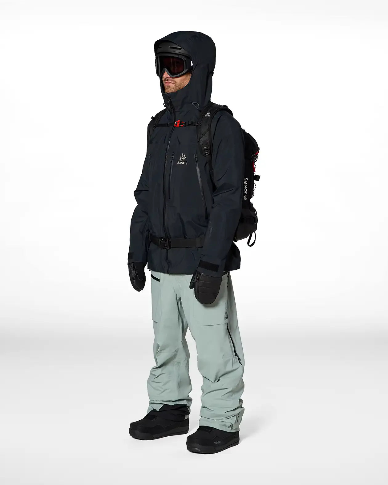 Jones Higher Gore-Tex 3L herrejakke stealth black 3-lags