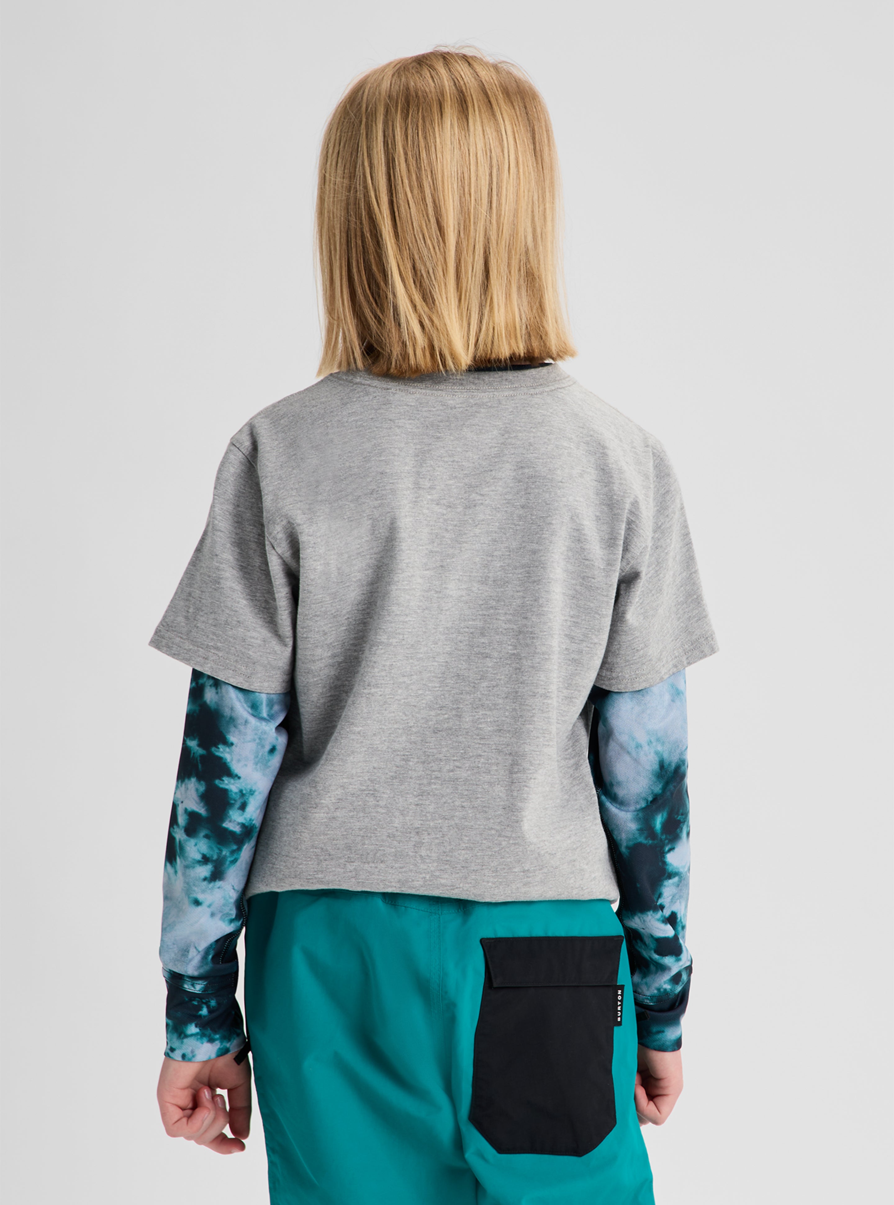 Burton Elmore t-skjorte barn Atlantic Teal bomull