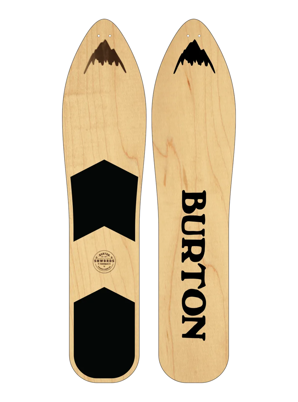 Burton Throwback snøbrett 100 Graphic surf