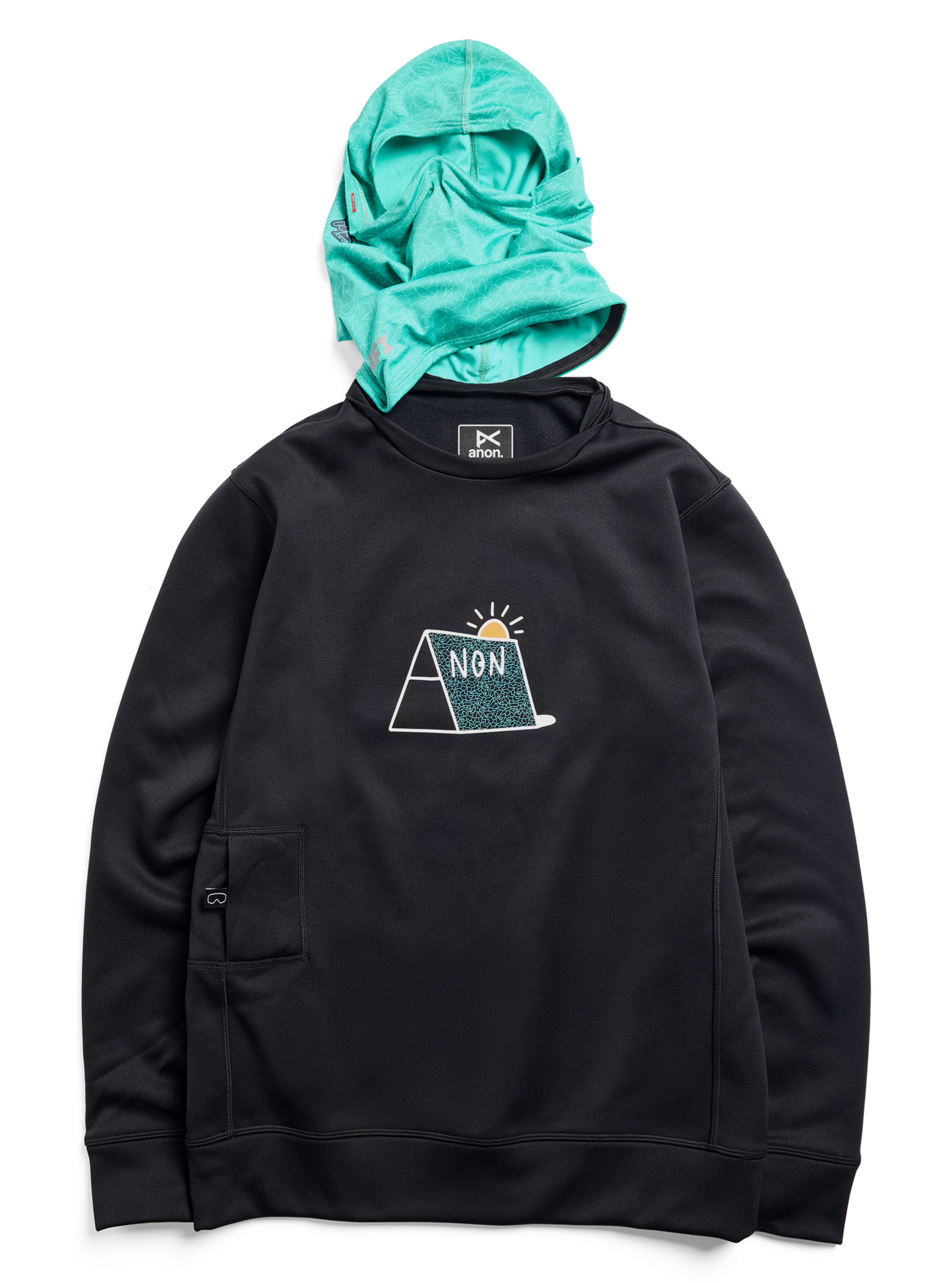 Anon MFI Crewneck genser LB Marine Crackle Beaufort