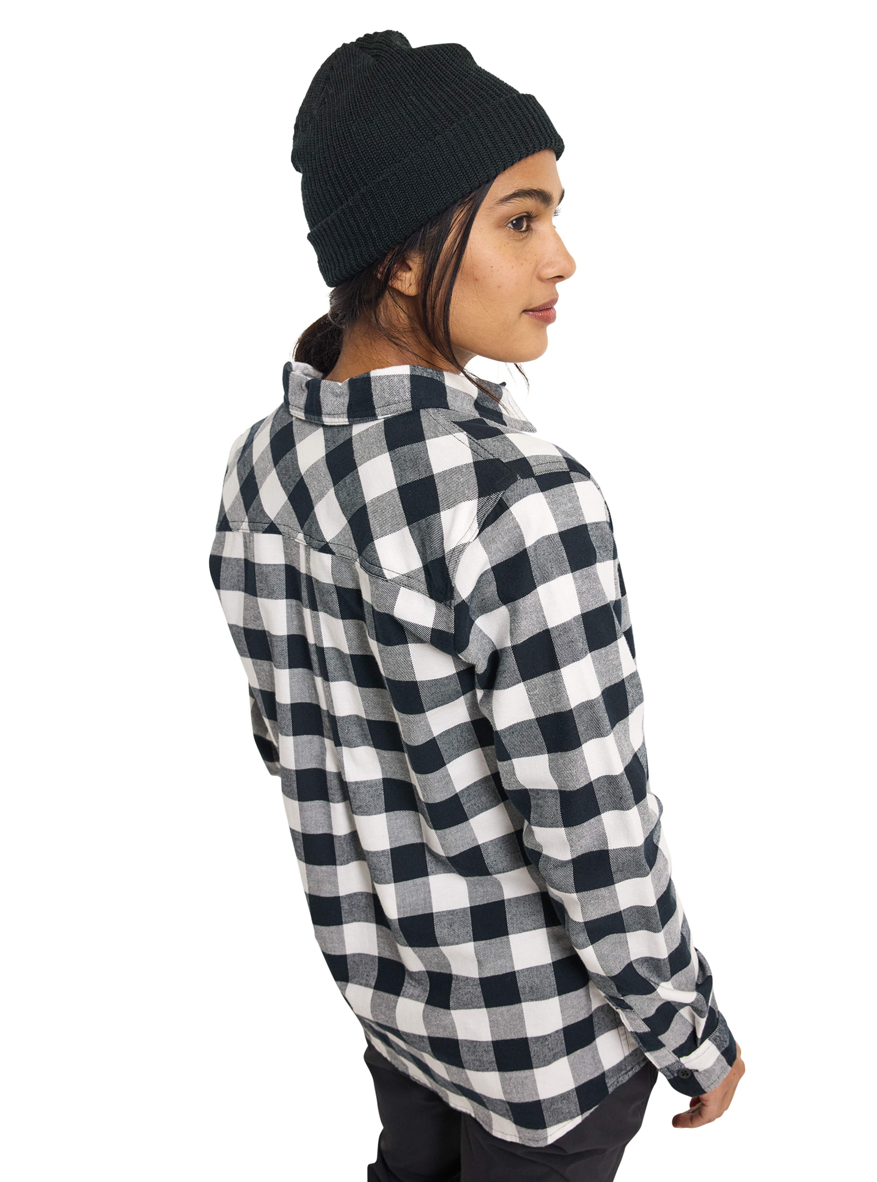 Burton Favorite flanellskjorte dame grønn M – rutete