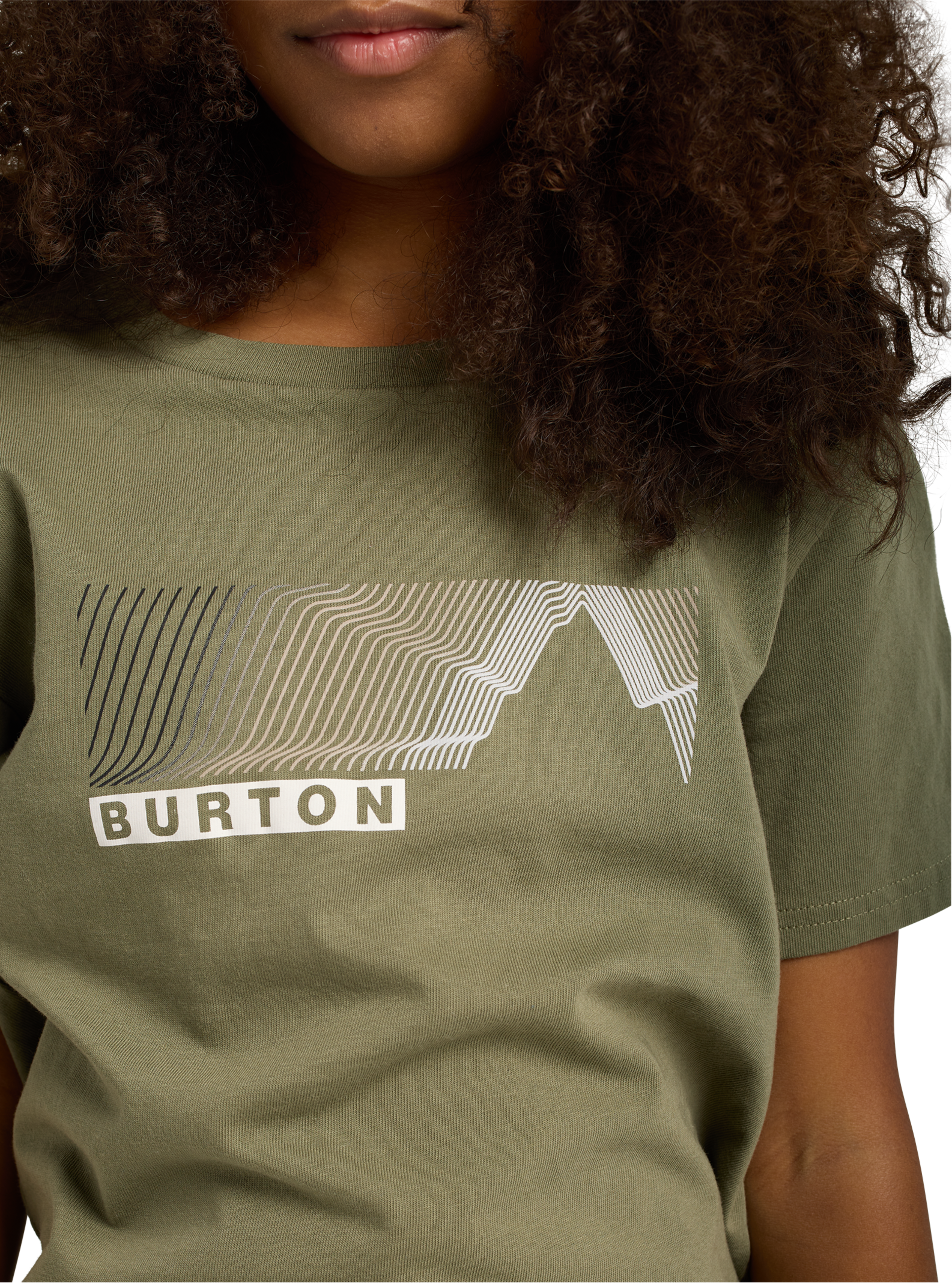 Burton Elmore t-skjorte barn Forest Moss økologisk bomull