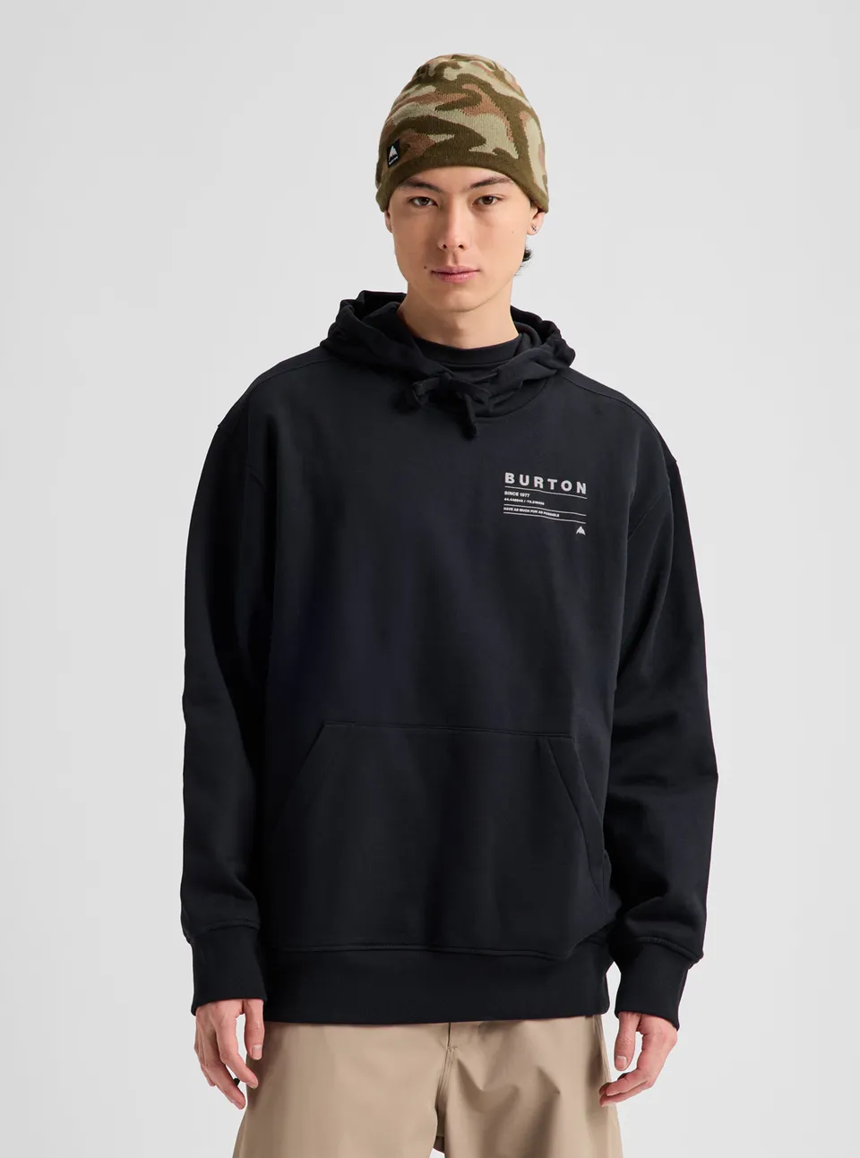 Burton Moretown hettegenser True Black økologisk bomull