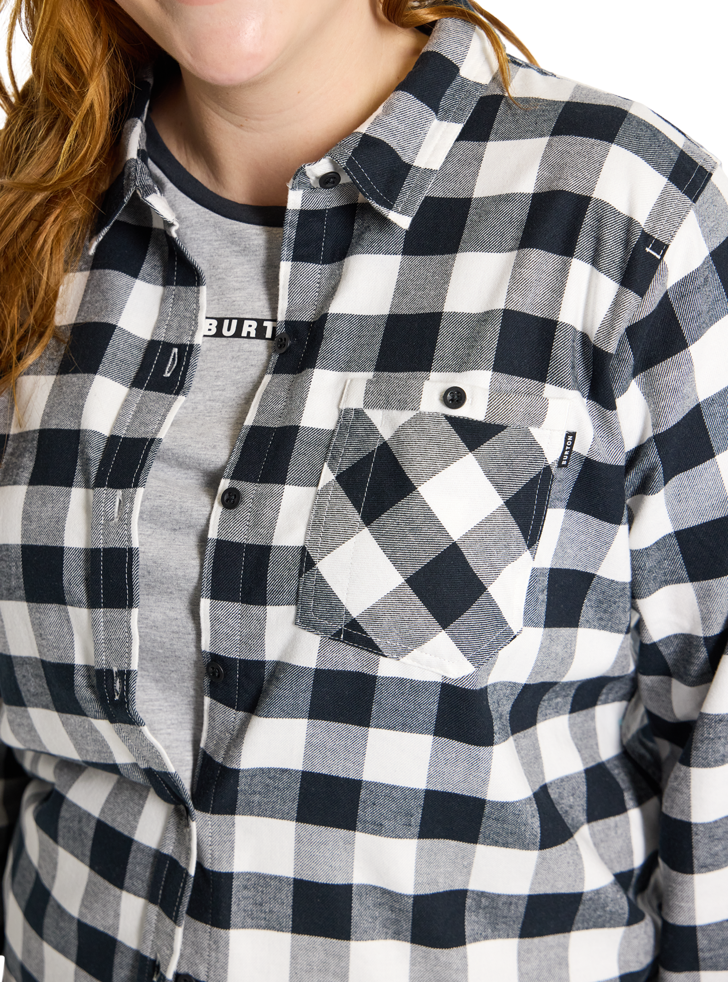 Burton Favorite flanellskjorte dame grønn M – rutete